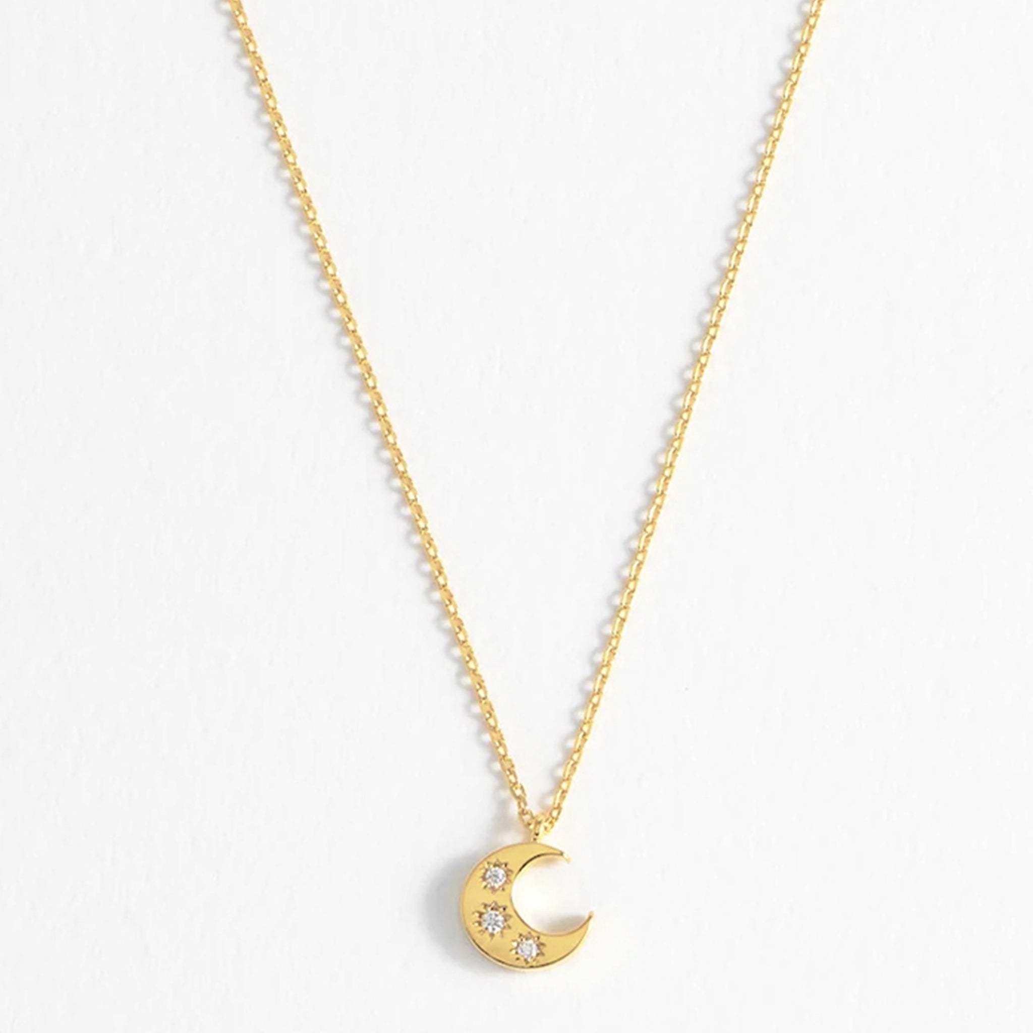 Estella Bartlett Moon Necklace - Gold Plated