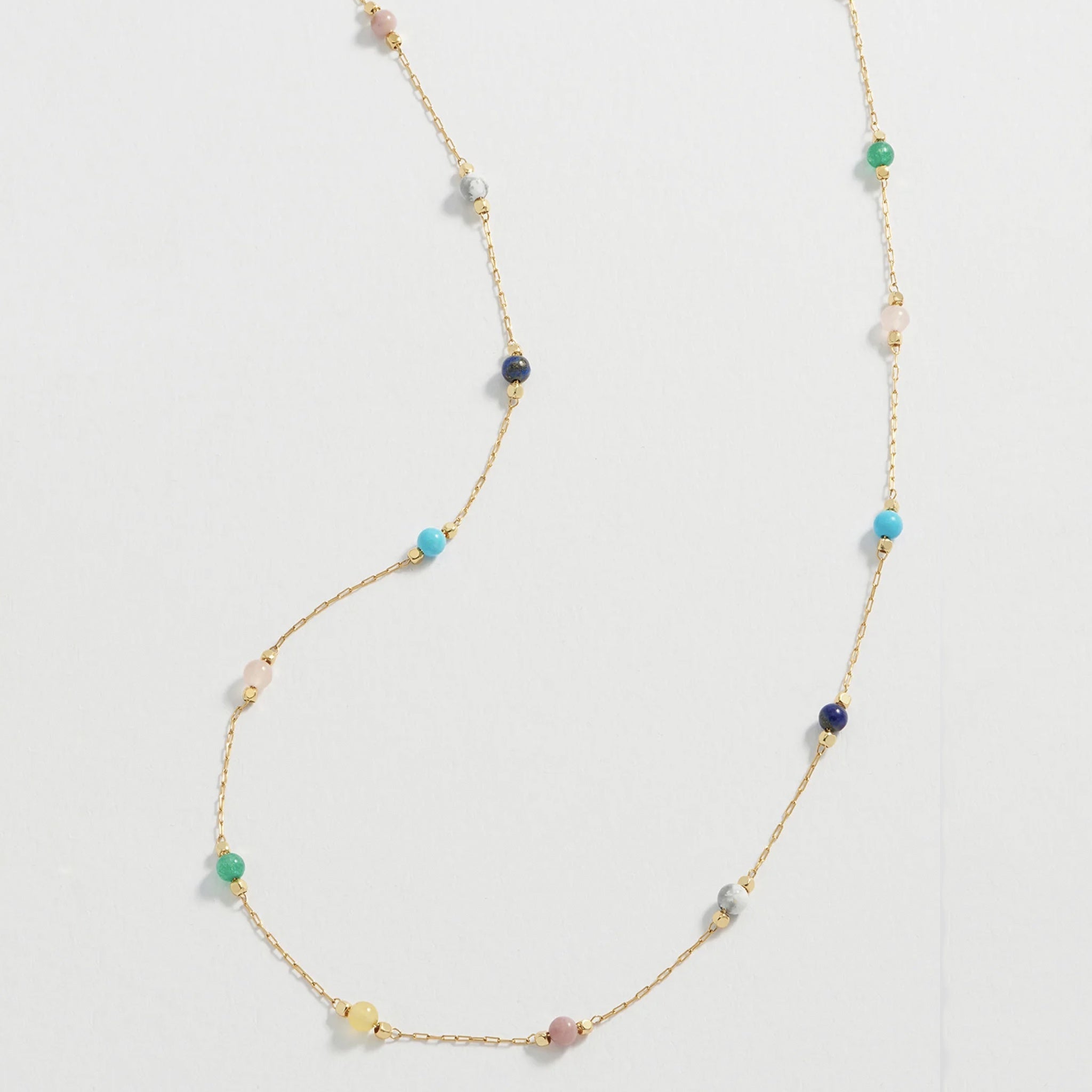 Estella Bartlett Wellness Beaded Chain Necklace - Mixed Stone