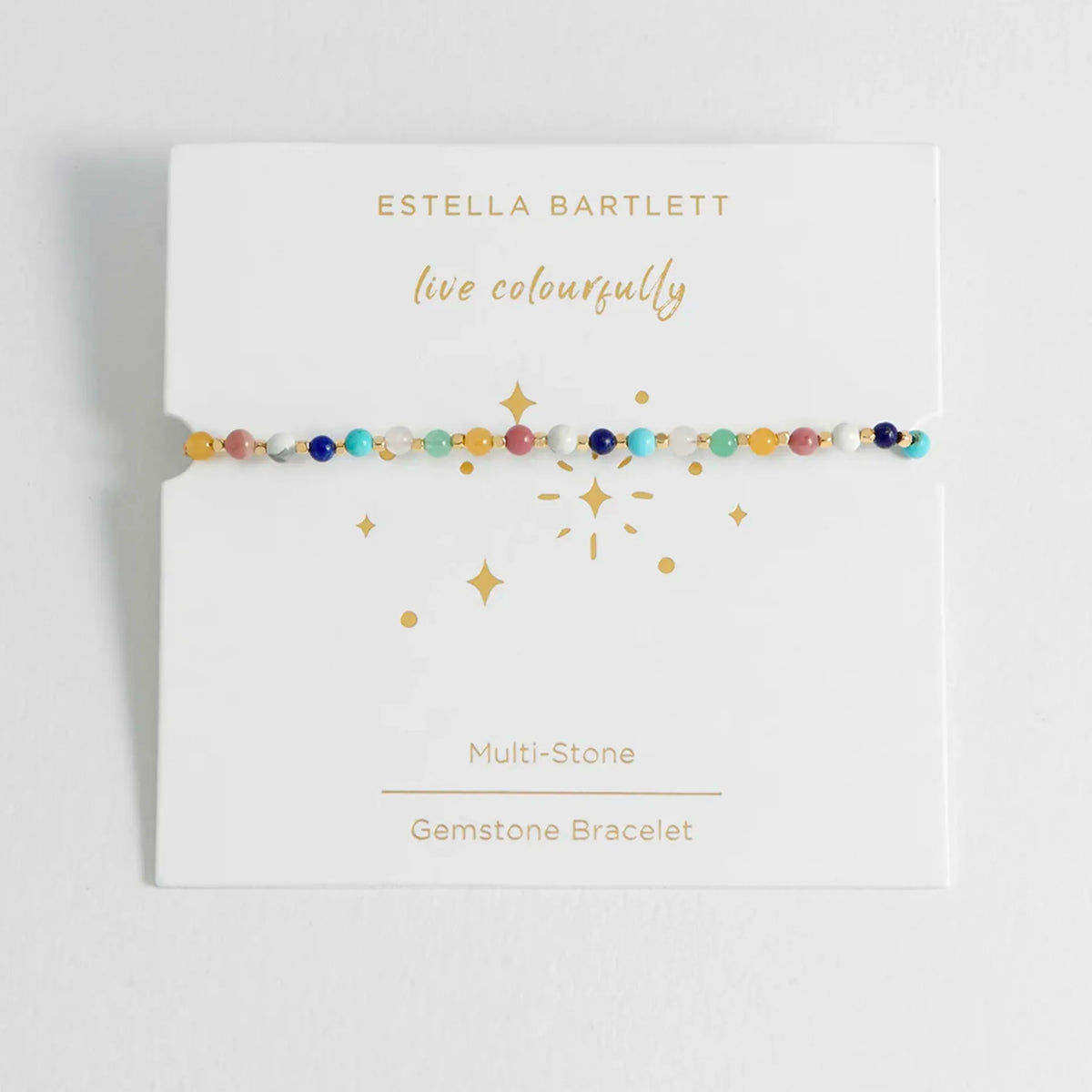 Estella Bartlett Wellness Collection Amelia Bracelet - Mixed Gemstones
