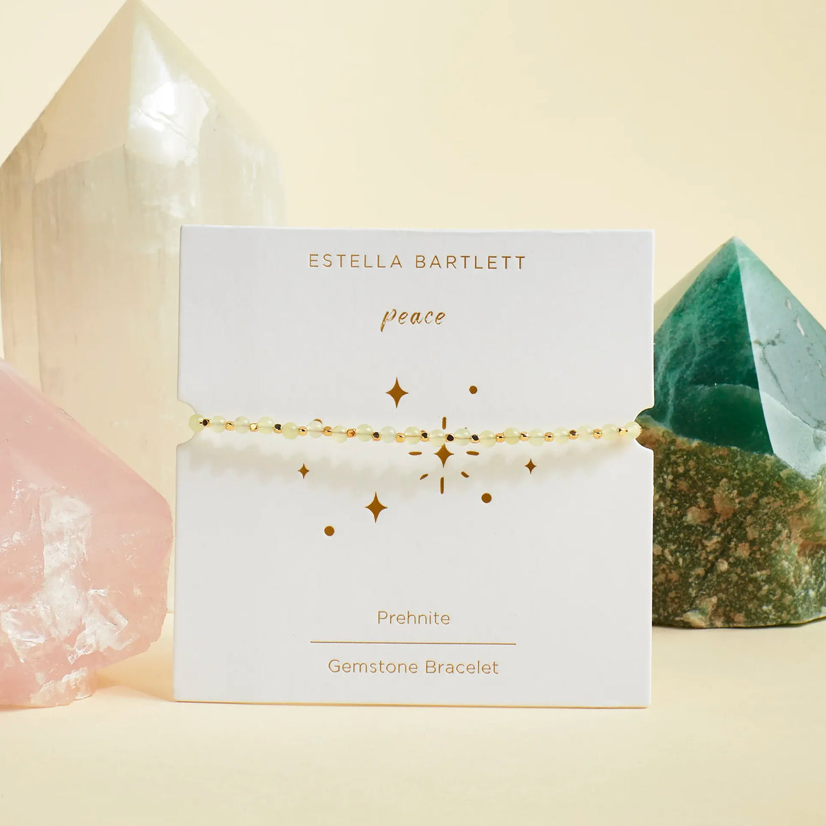 Estella Bartlett Wellness Collection Amelia Bracelet - Prehnite