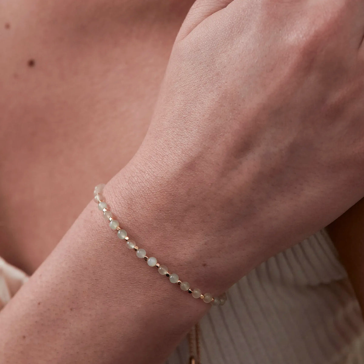 Estella Bartlett Wellness Collection Amelia Bracelet - Prehnite