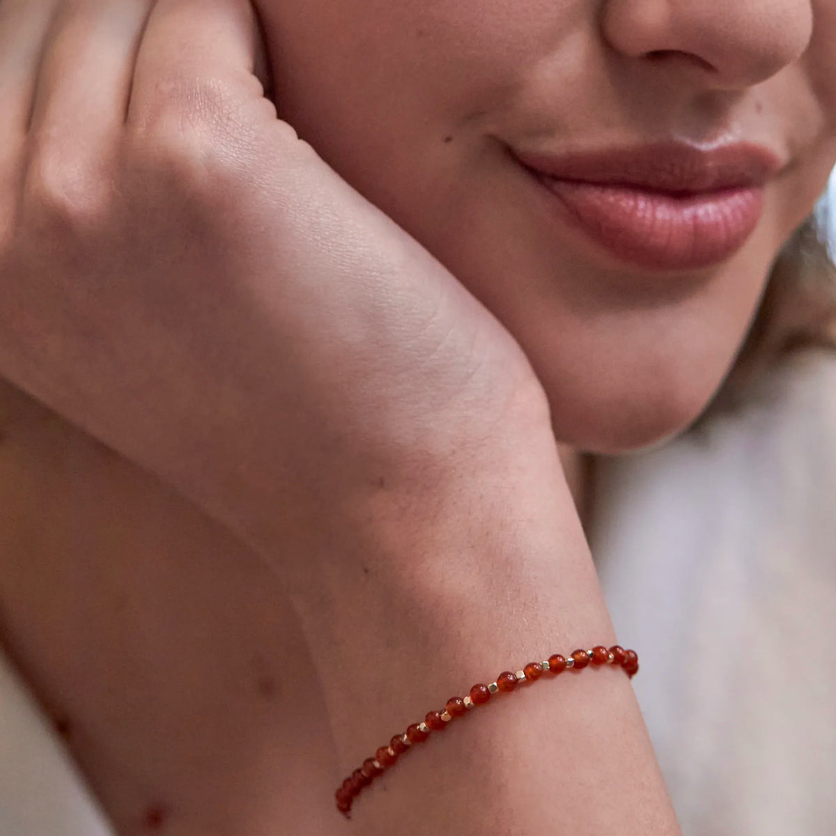 Estella Bartlett Amelia Bracelet worn on the wrist by a model