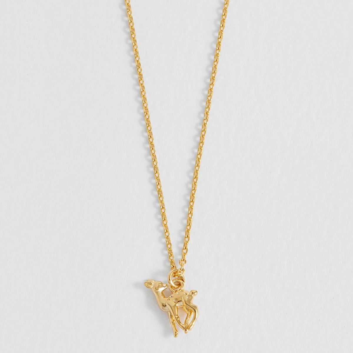 Estella Bartlett Bambi Deer Necklace - Gold Plated