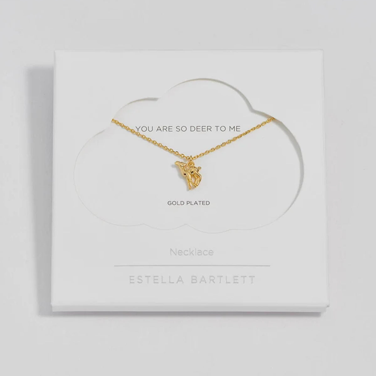 Estella Bartlett Bambi Deer Necklace - Gold Plated