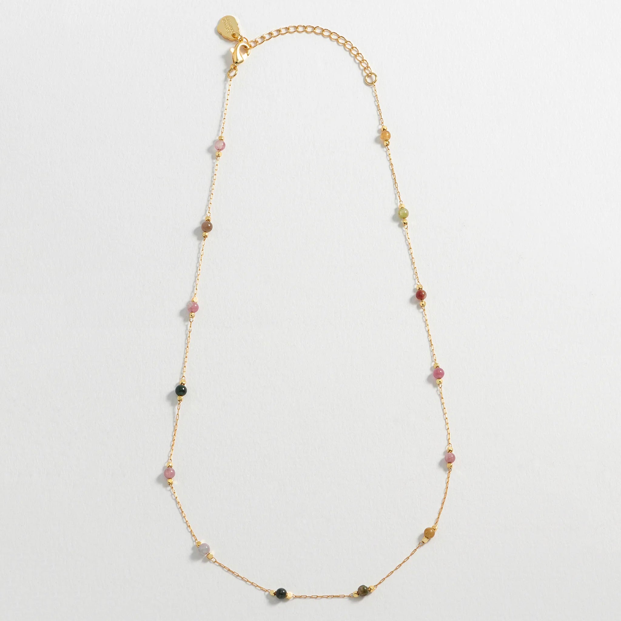 Estella Bartlett Wellness Beaded Chain Necklace - Tourmaline