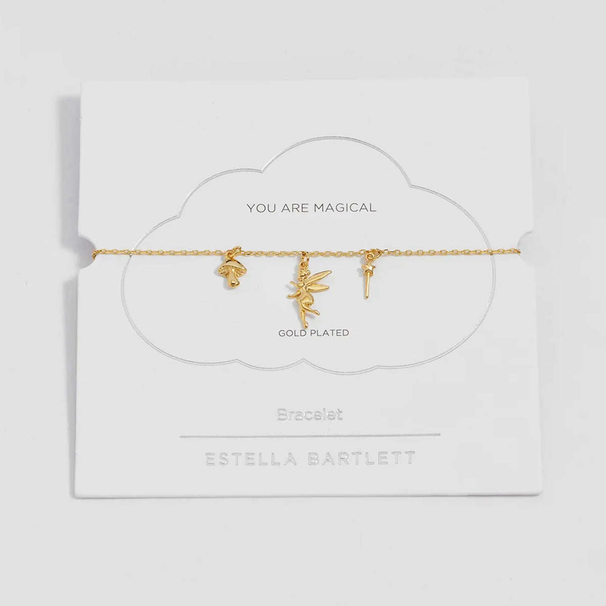 Estella Bartlett Fairy Charm Bracelet on its You Are Magical presentation card