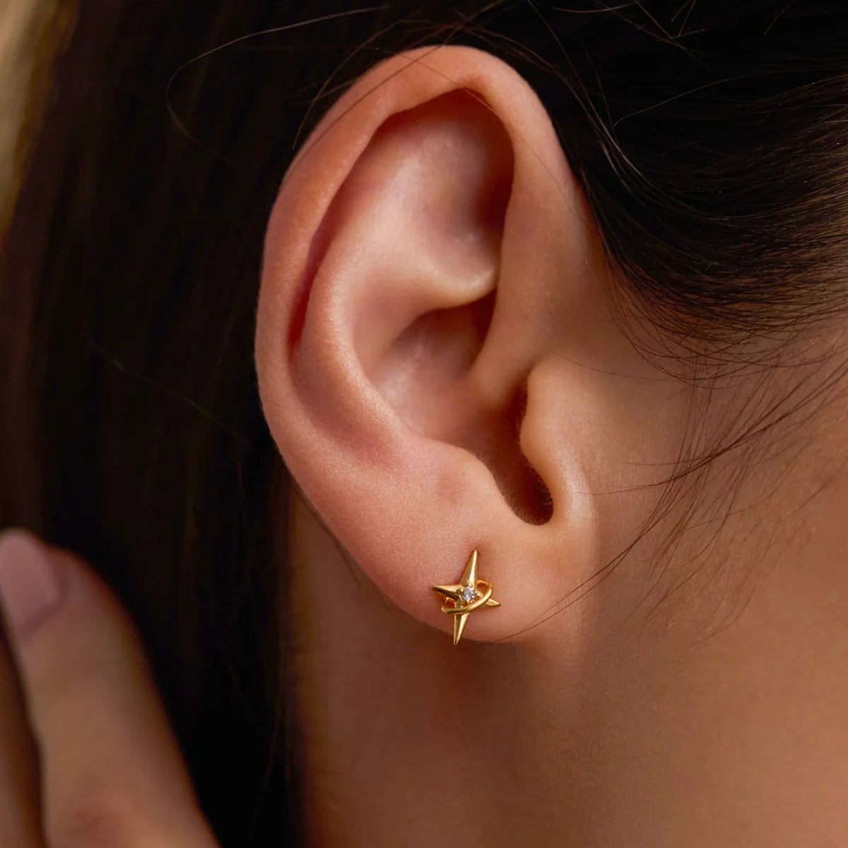Estella Bartlett North Star CZ Earrings