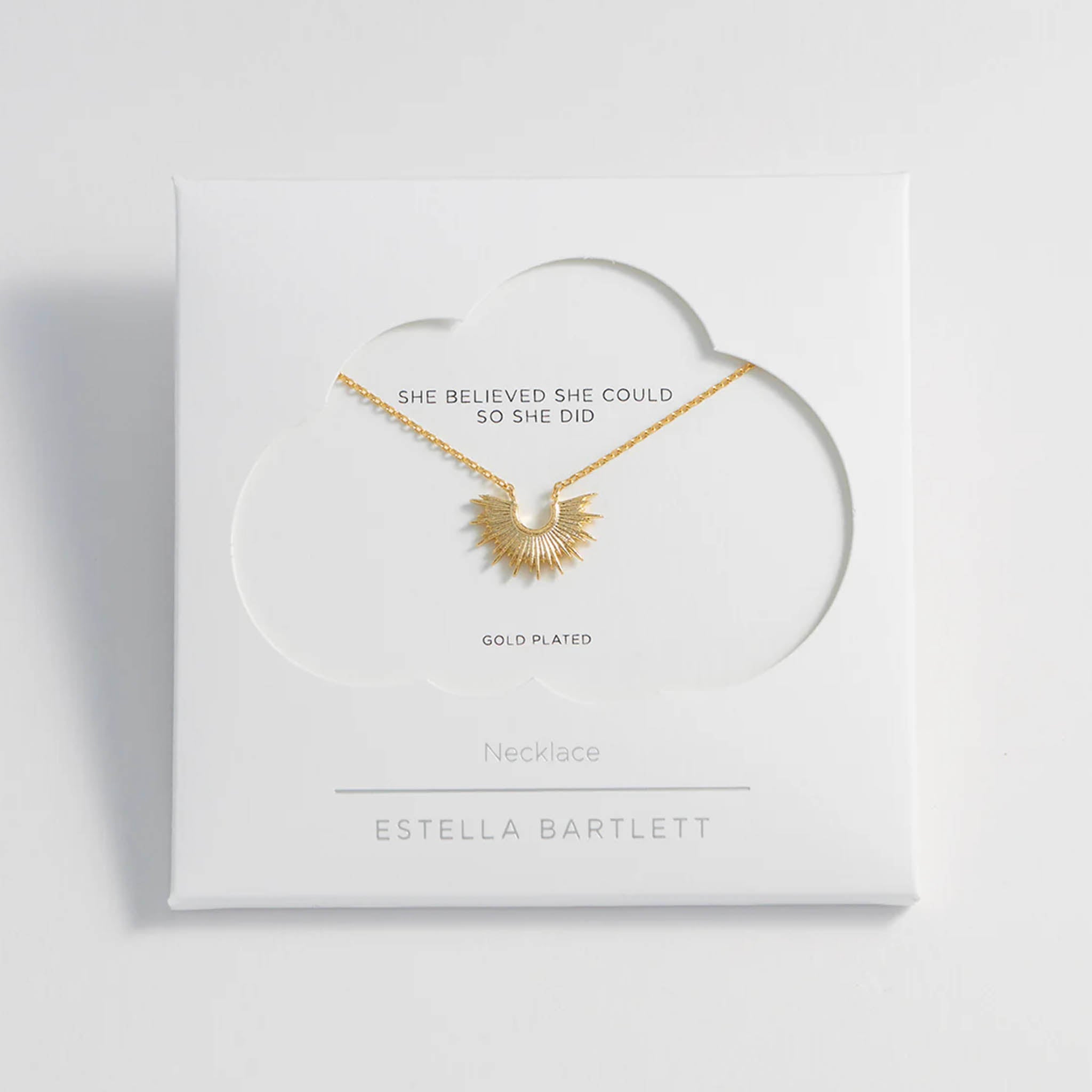 Estella Bartlett Sunburst Necklace - Gold Plated