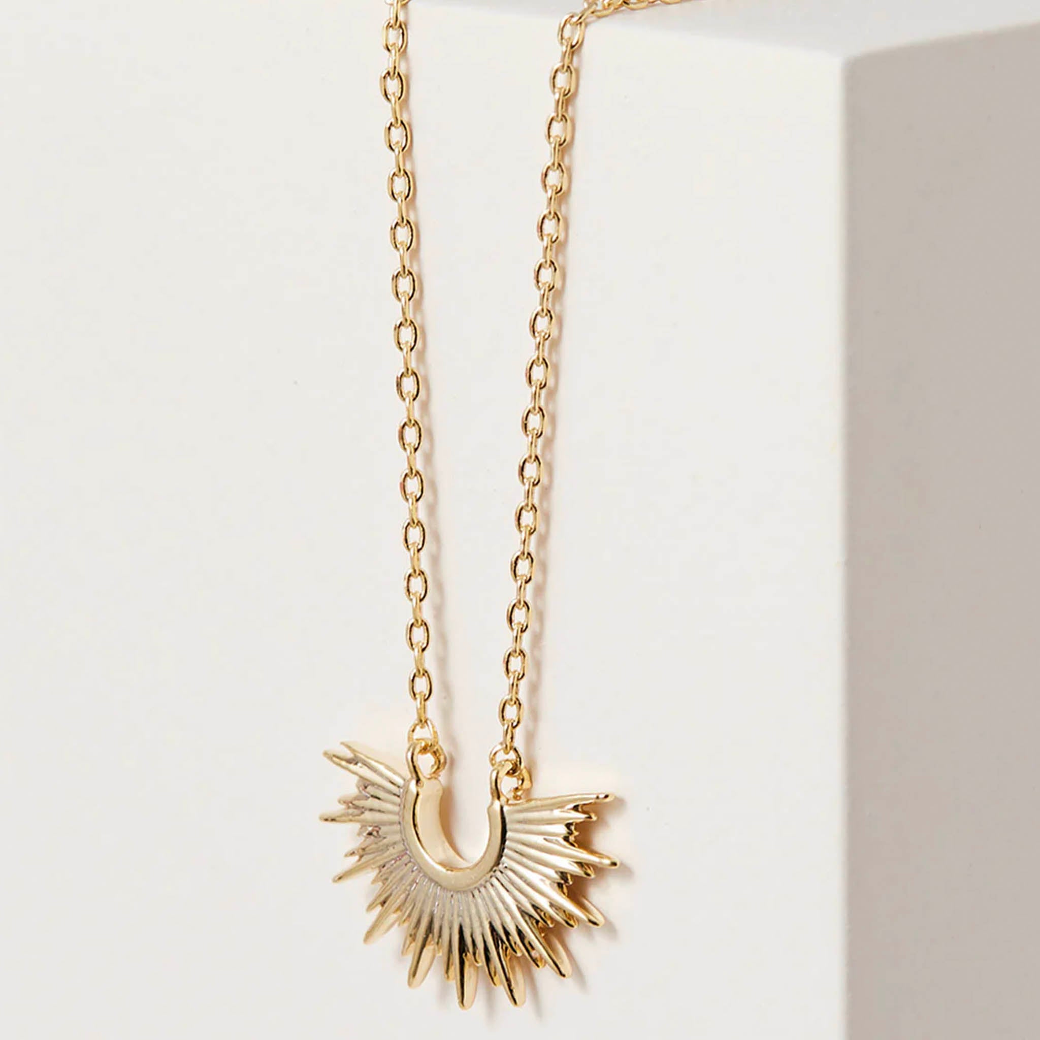 Estella Bartlett Sunburst Necklace - Gold Plated