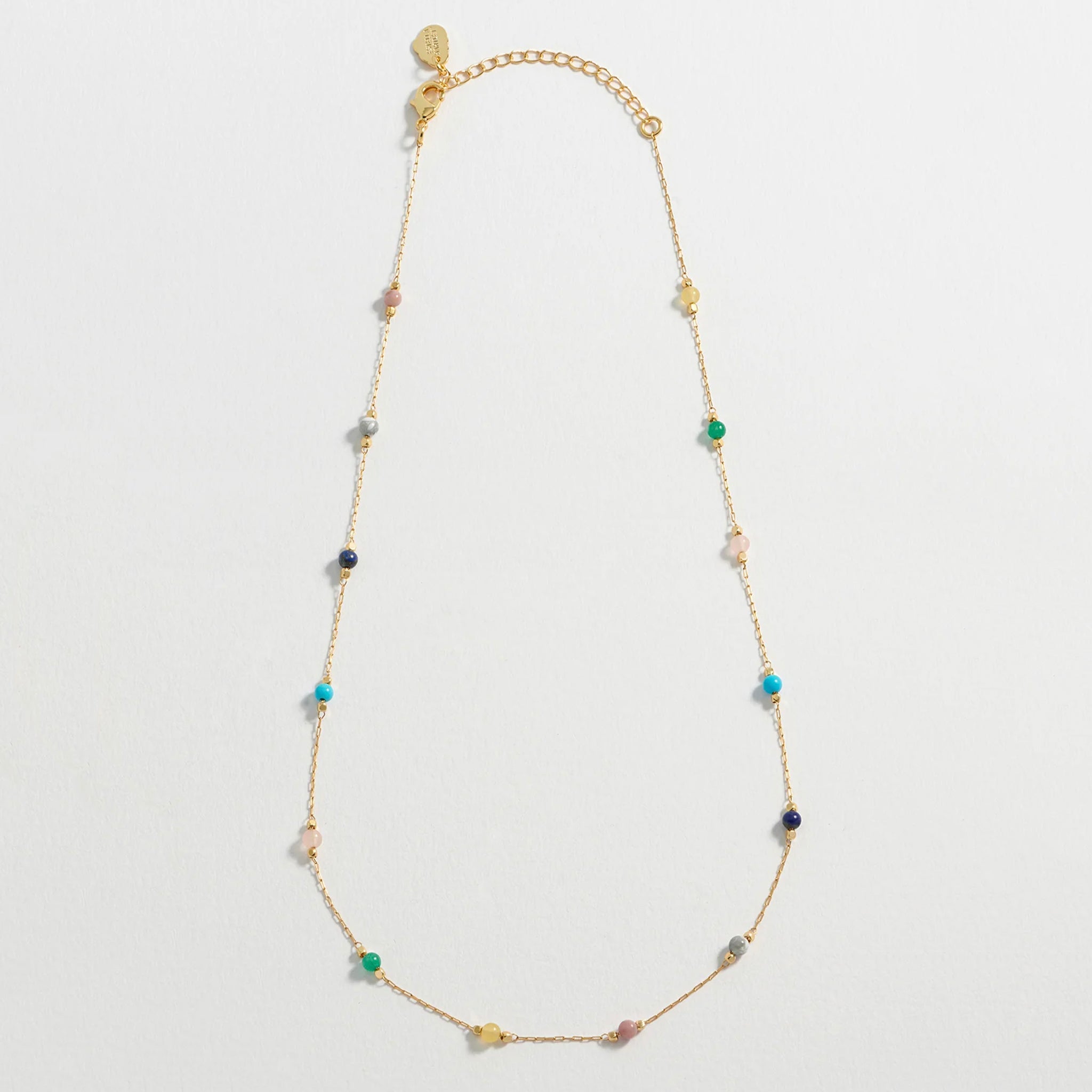 Estella Bartlett Wellness Beaded Chain Necklace - Mixed Stone