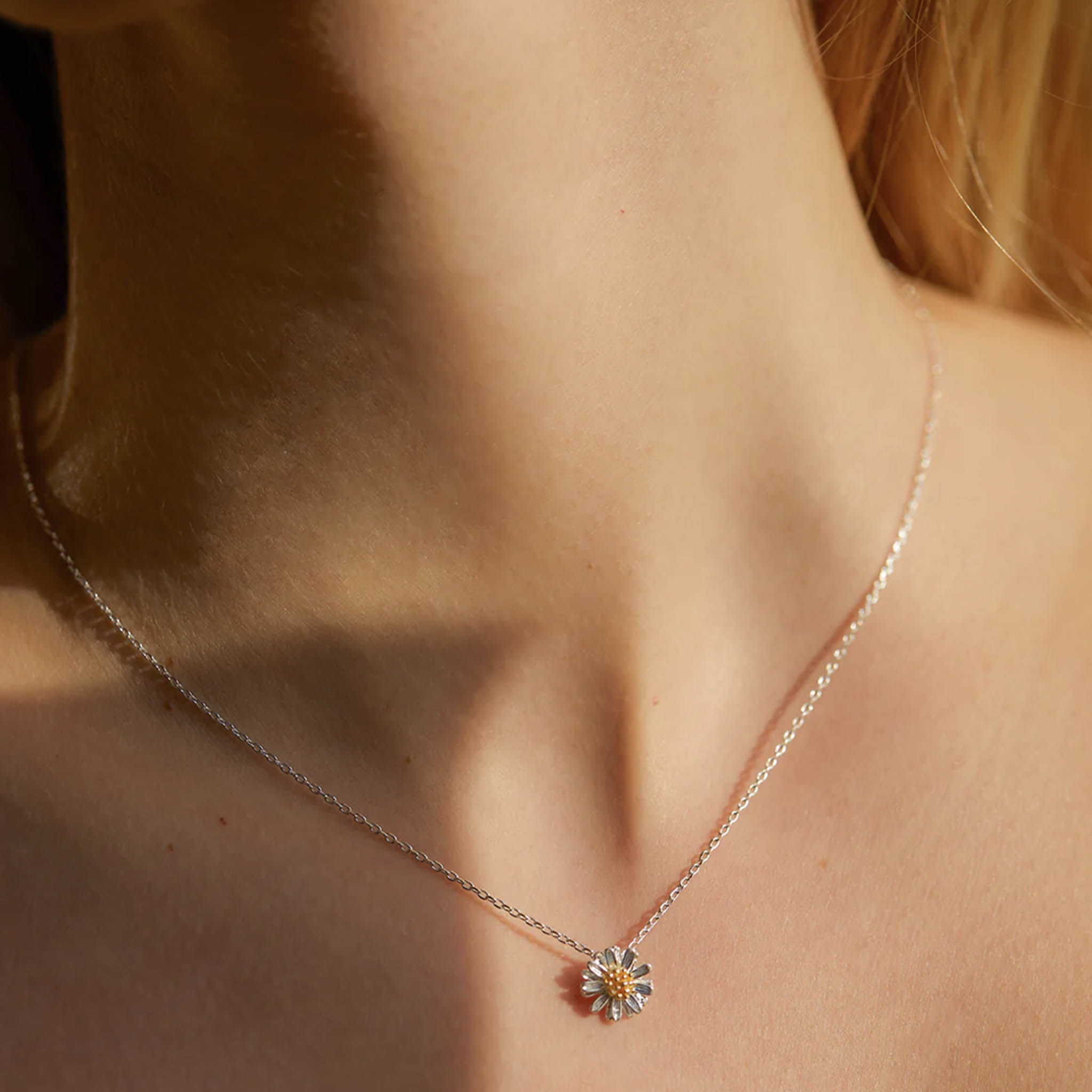 Estella Bartlett Wildflower Necklace - Silver Plated