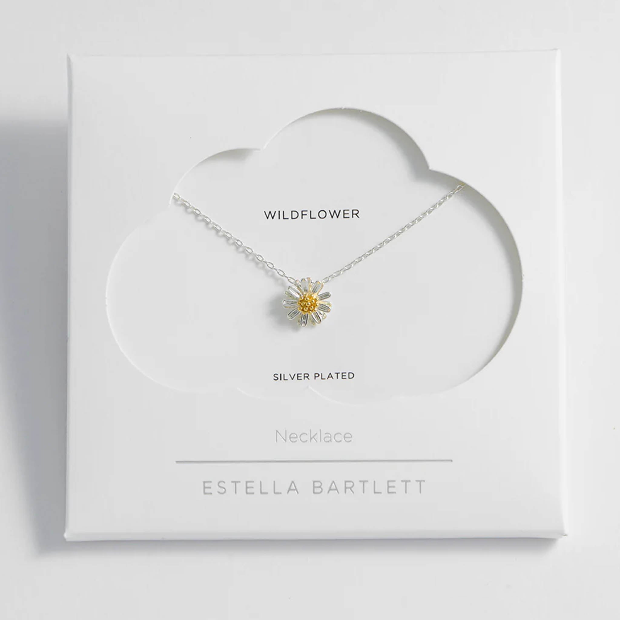 Estella Bartlett Wildflower Necklace - Silver Plated