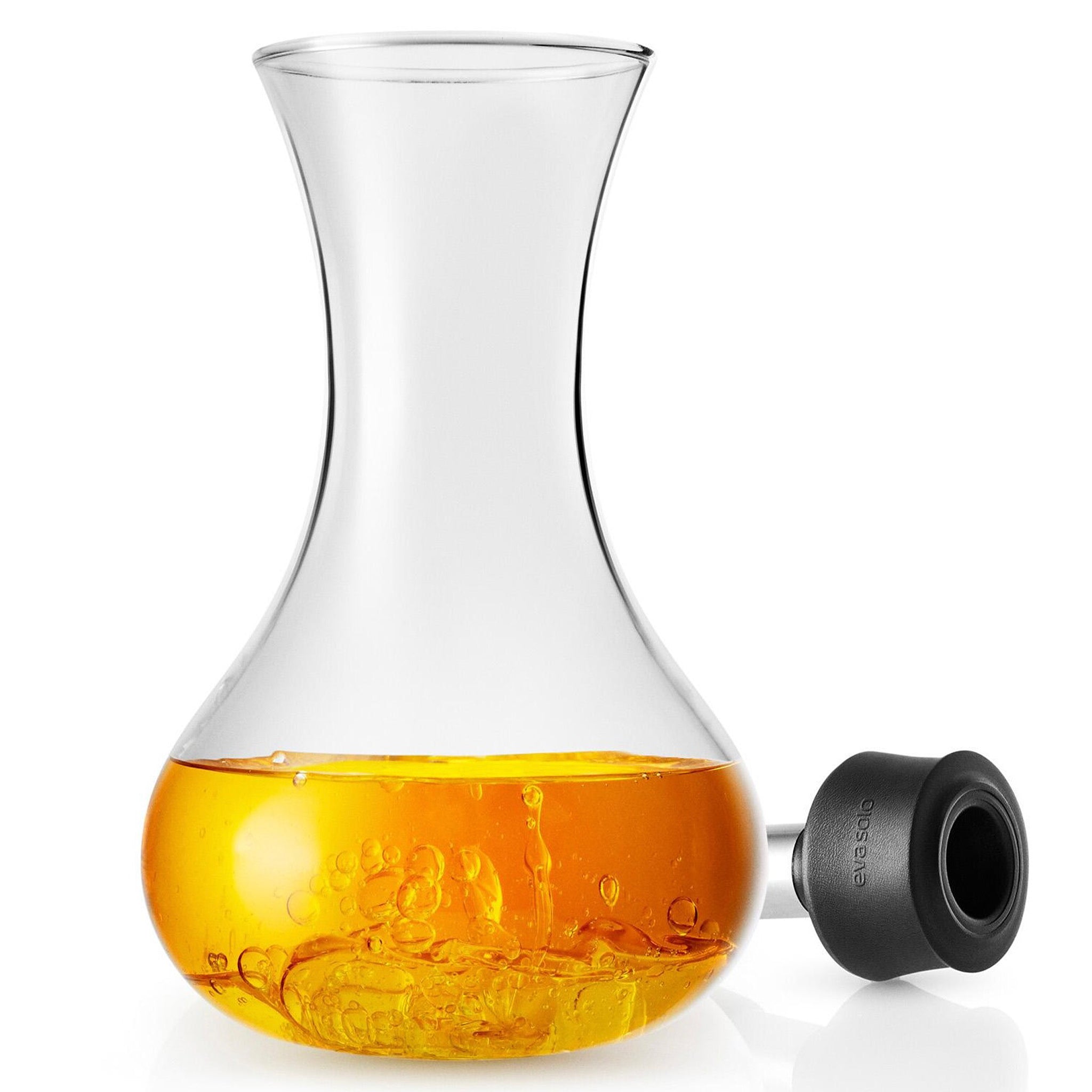 Eva Solo Clear Glass Dressing shaker in a kitchen.