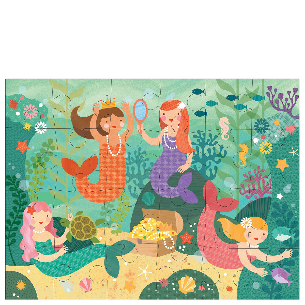 Floor Puzzle Mermaid Friends Tea Pea