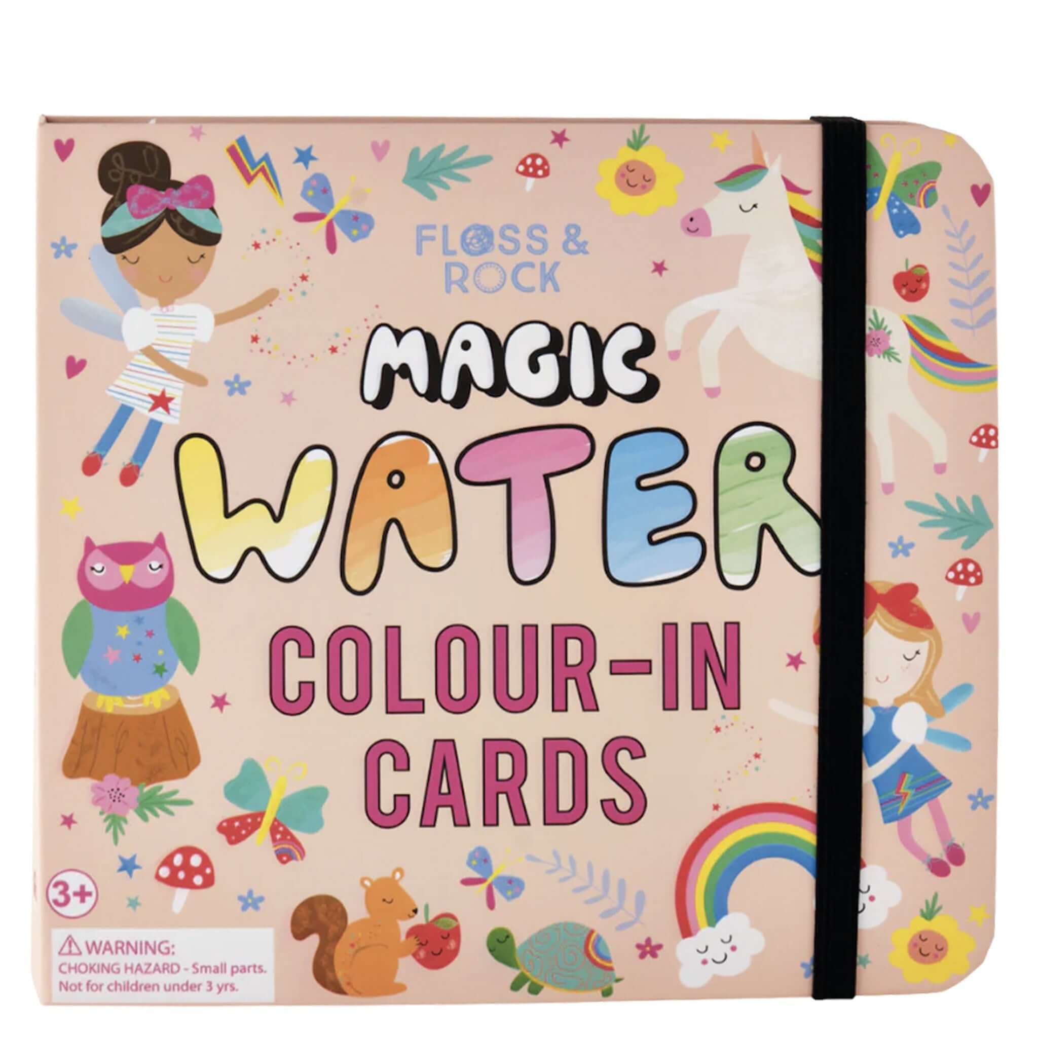 Floss & Rock Magic Colour Changing Water Cards - Rainbow Ferry packaging with colorful designs and text.