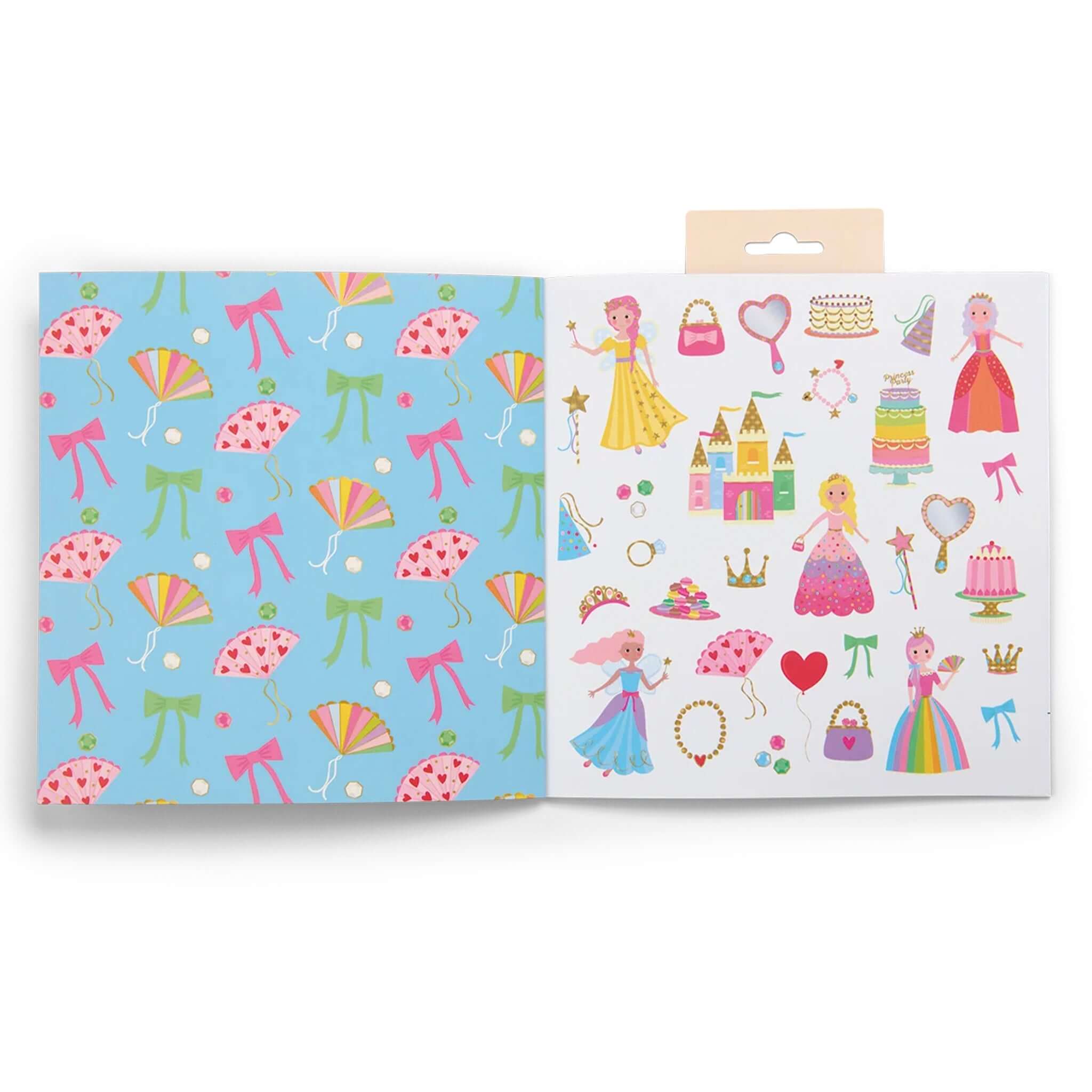 Floss & Rock My Colouring Book Scribble Sniff - Princess interior showing colorful stickers and patterns.