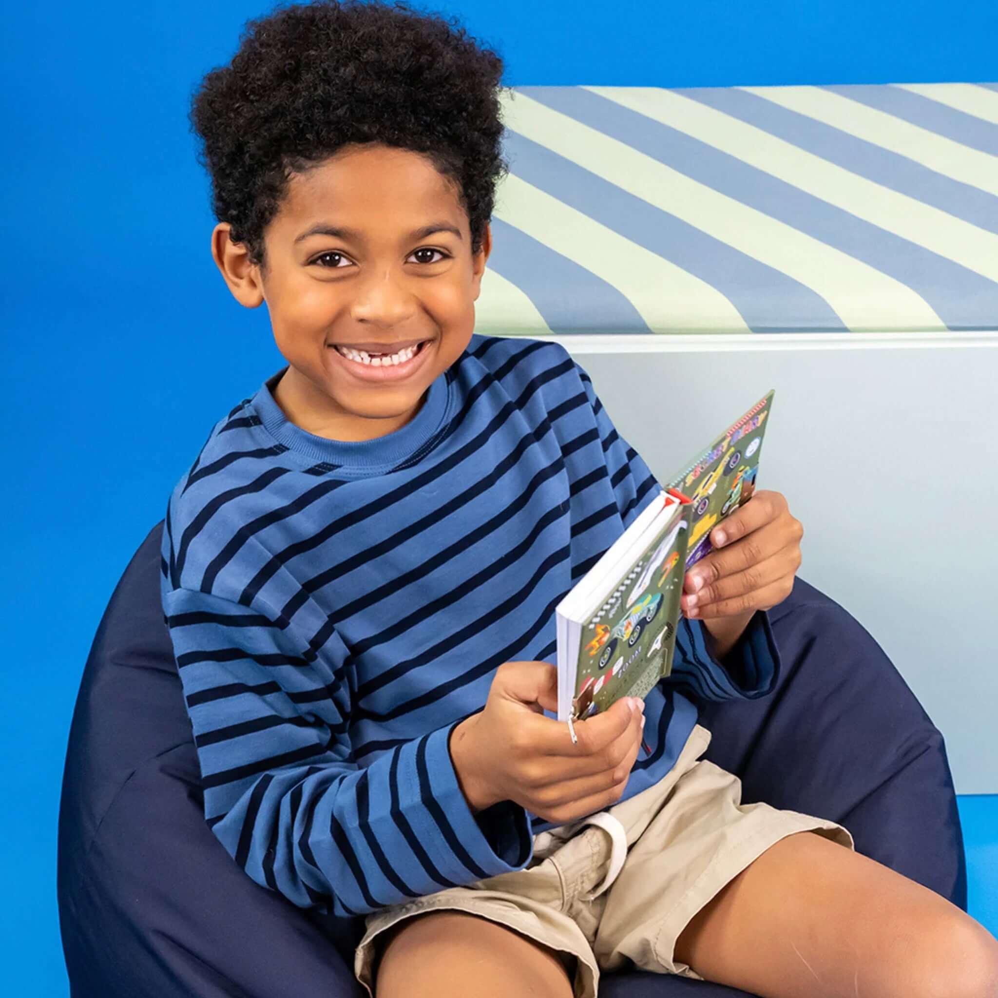Floss & Rock My Scented Secret Diary - Cars held by smiling child, kids scratch & sniff secret diary with padlock and key