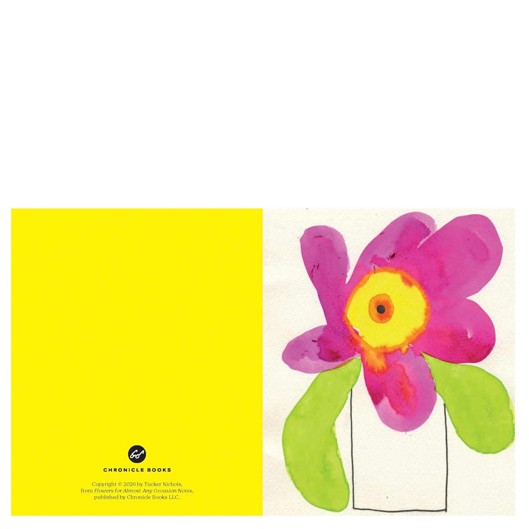 Alt Tag: Flowers for Almost any Occasion Note Cards Set bright floral notecard set with pink flower artwork by Tucker Nichols