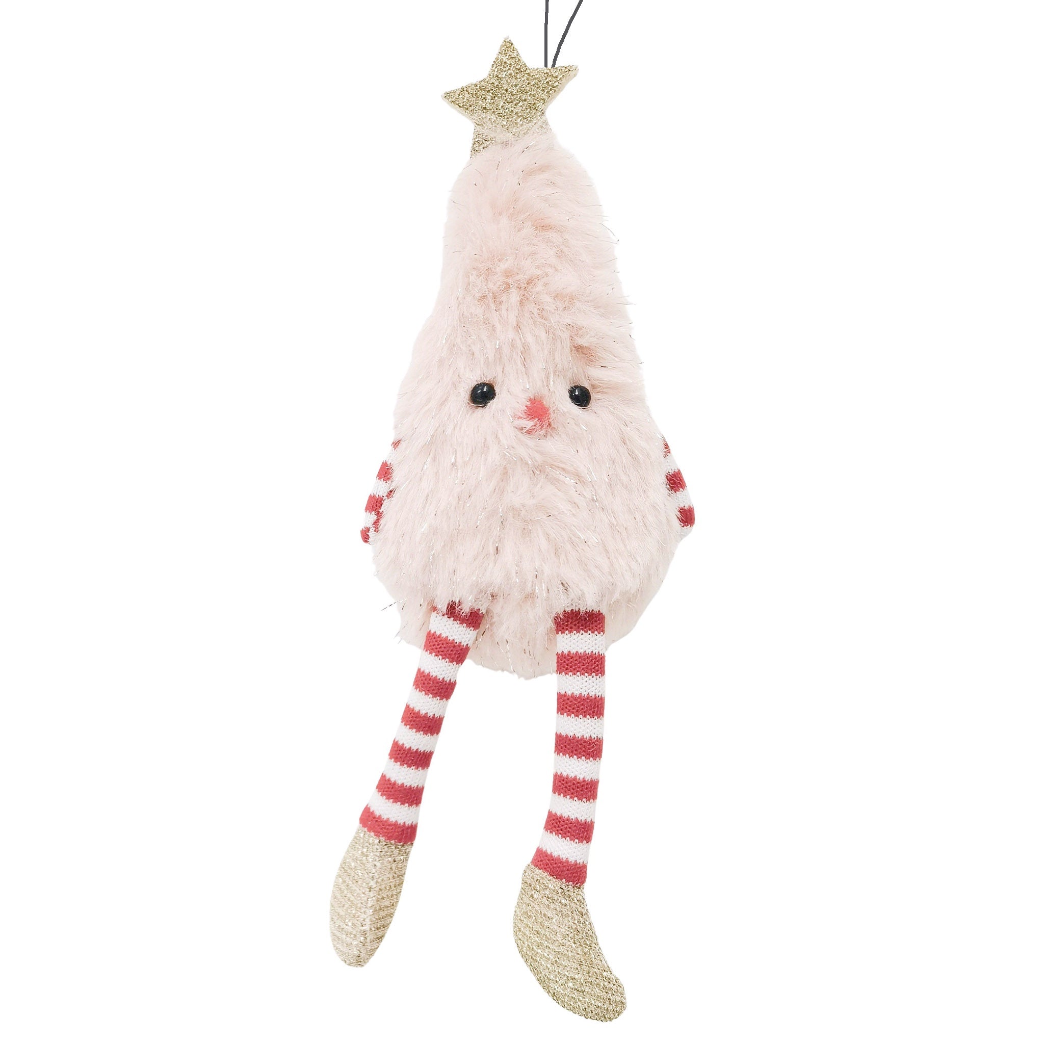 Plush toy with a star on top against a white background