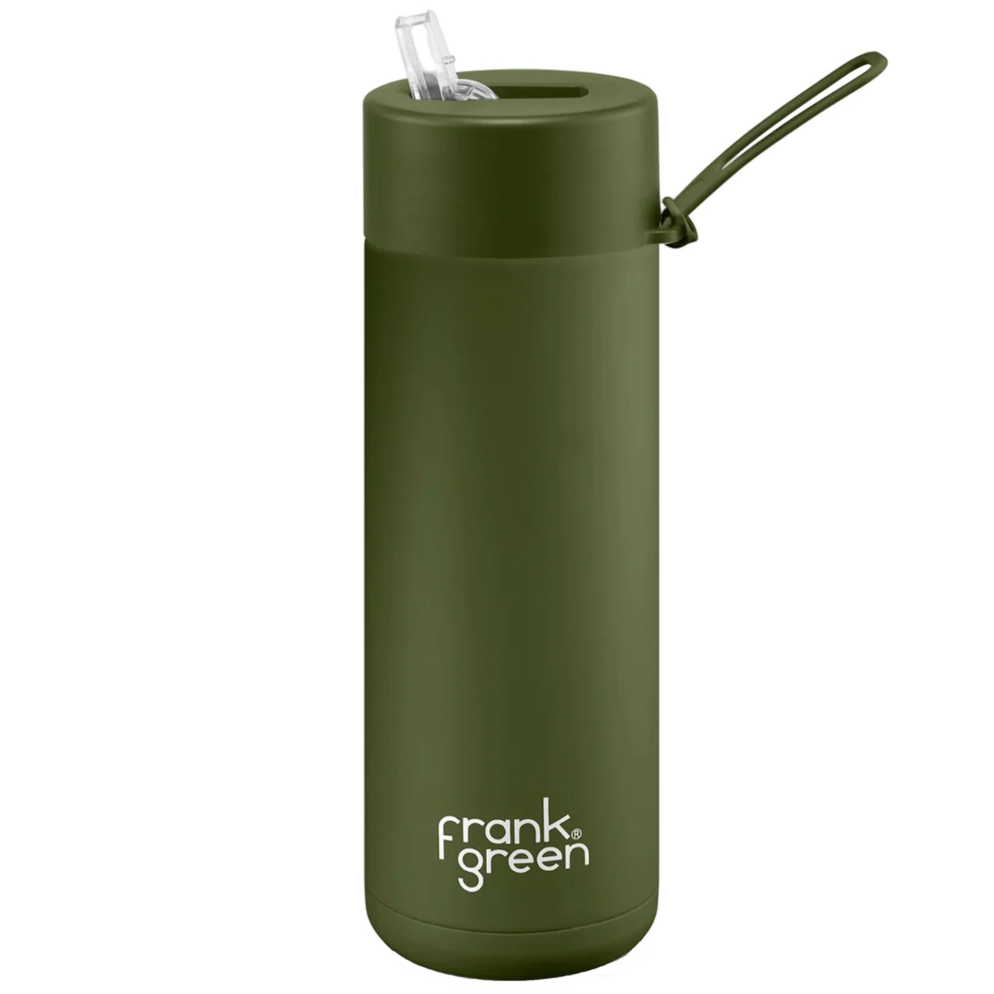 Frank Green Stainless Steel Ceramic Reusable Bottle - Straw Lid 595ml