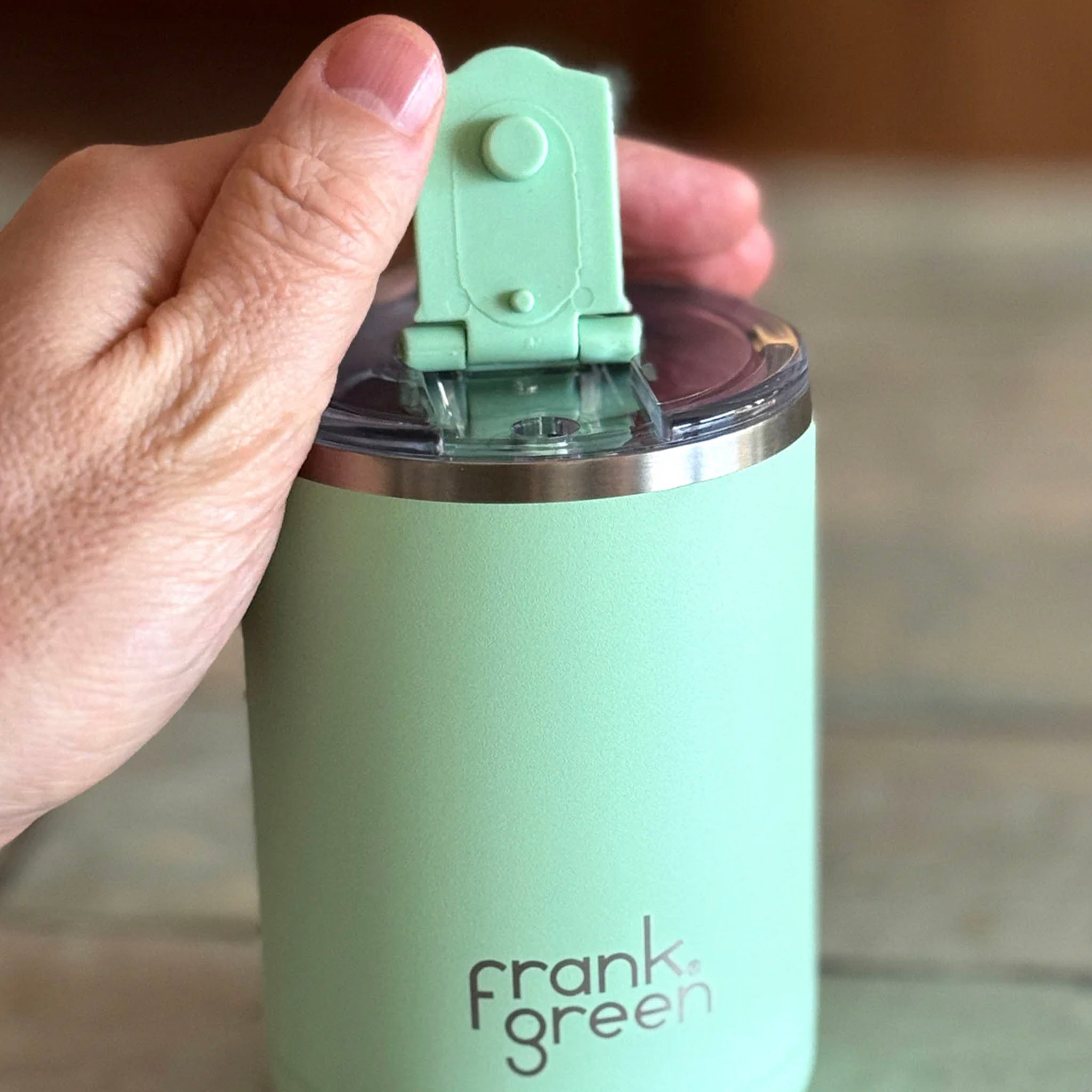 Frank Green Ceramic Coffee Cup with Hinged Lid