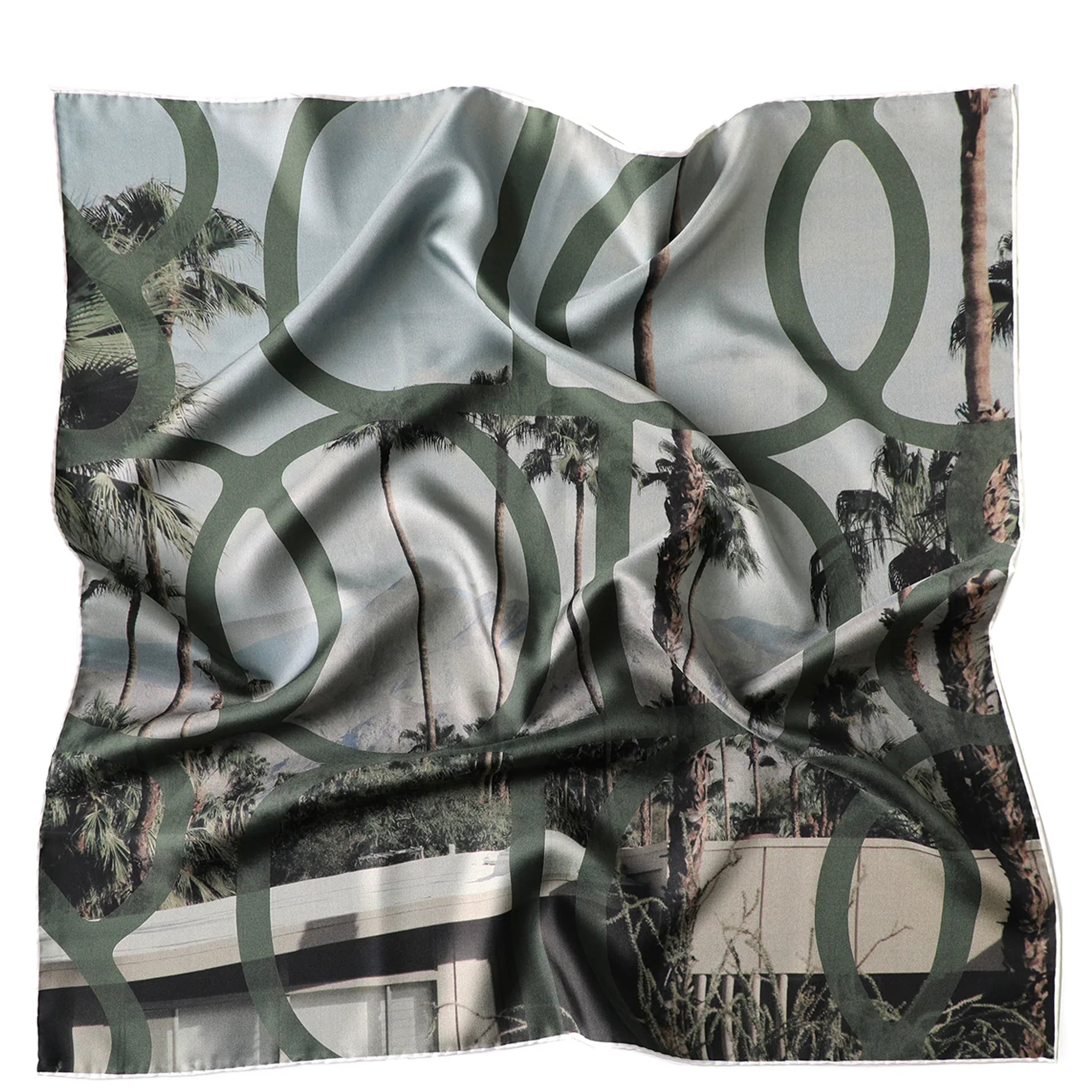 Decorative blanket with abstract pattern and nature-themed design