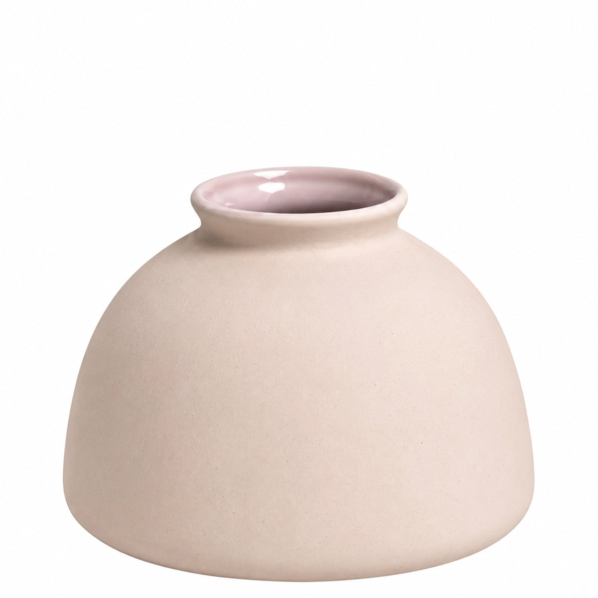 Harmie Ceramic Beau Vase - Blush Pink, handmade stoneware vase in soft blush pink