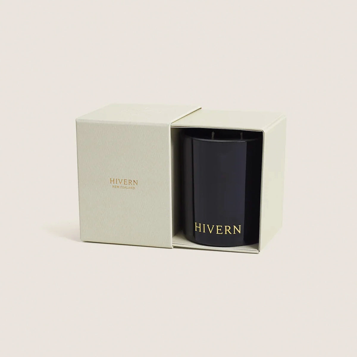 Hivern soy candle in a styled interior setting