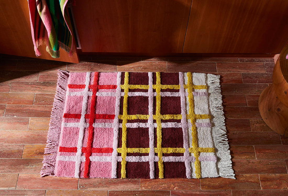 Colourful Sage x Clare bathmat.
