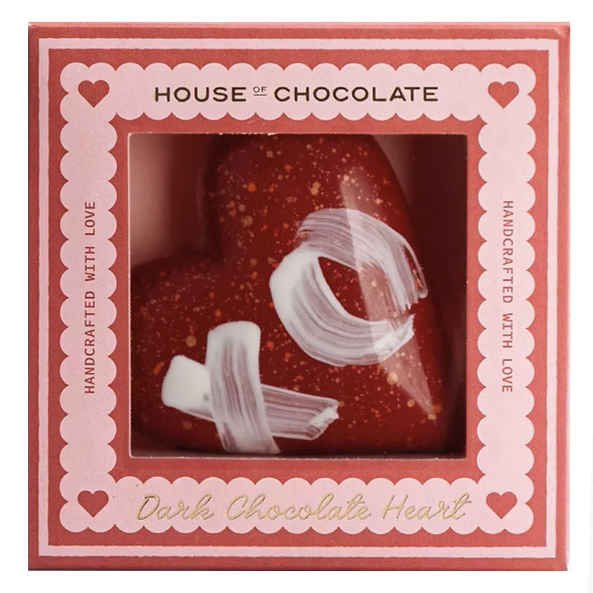 House of Chocolate Pecan, Praline & Salted Caramel Dark Chocolate Heart