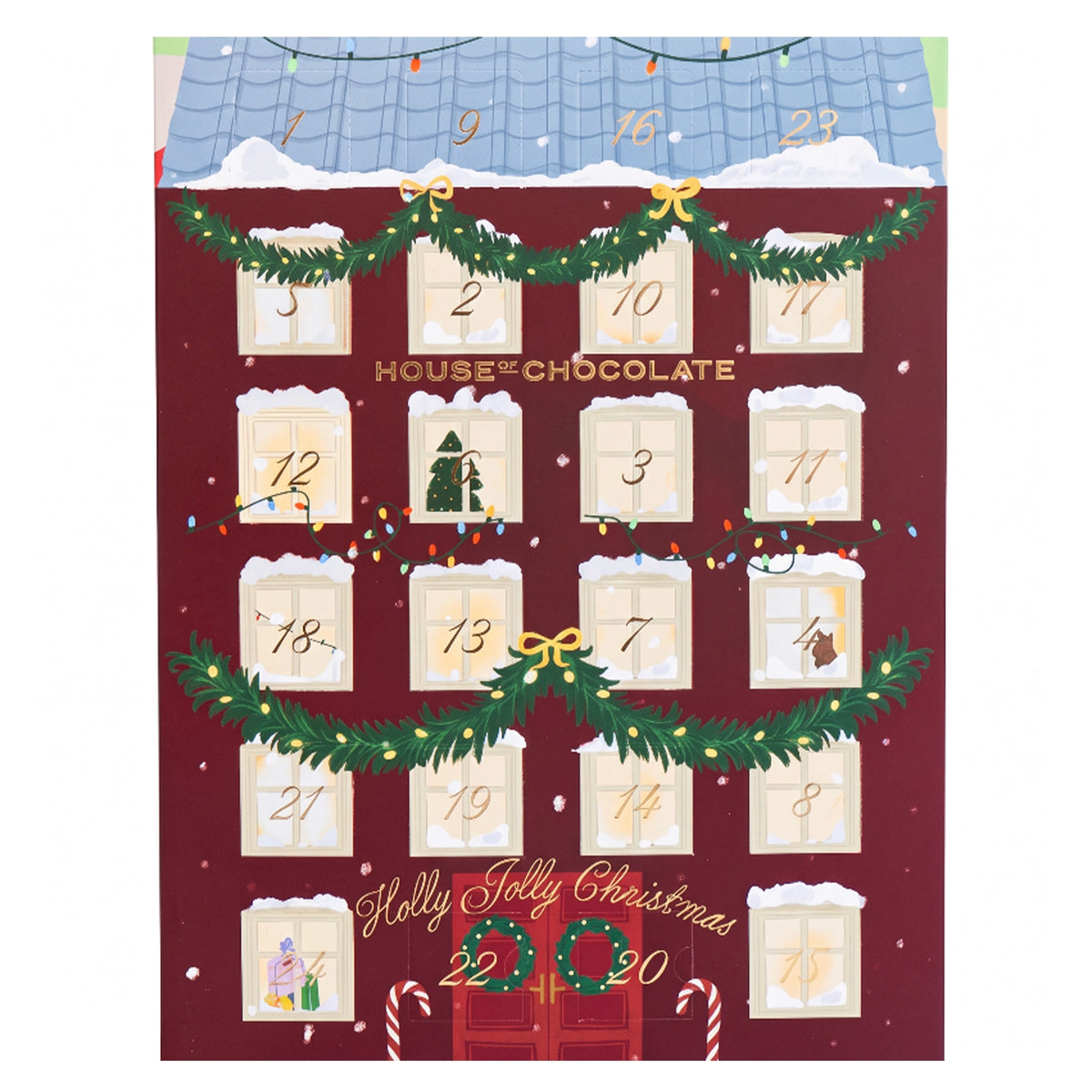 House of Chocolate 2026 Christmas Advent Calendar, closed advent calendar box