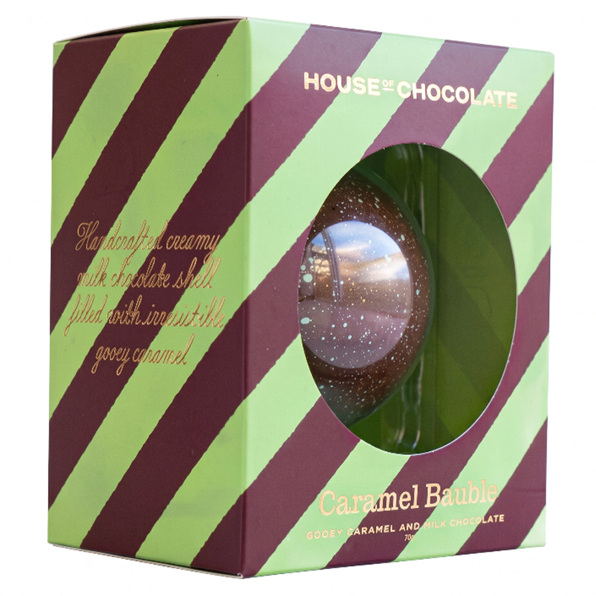 House of Chocolate Milk Chocolate Caramel Bauble
