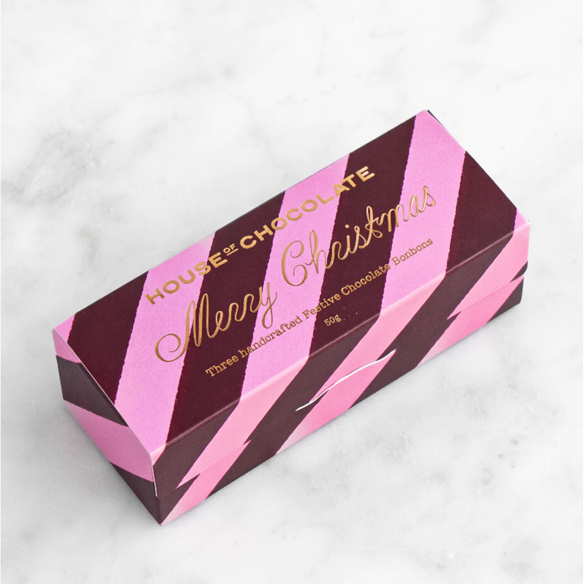 House of Chocolate Milk Chocolate Merry Christmas Mixed Bonbon Box