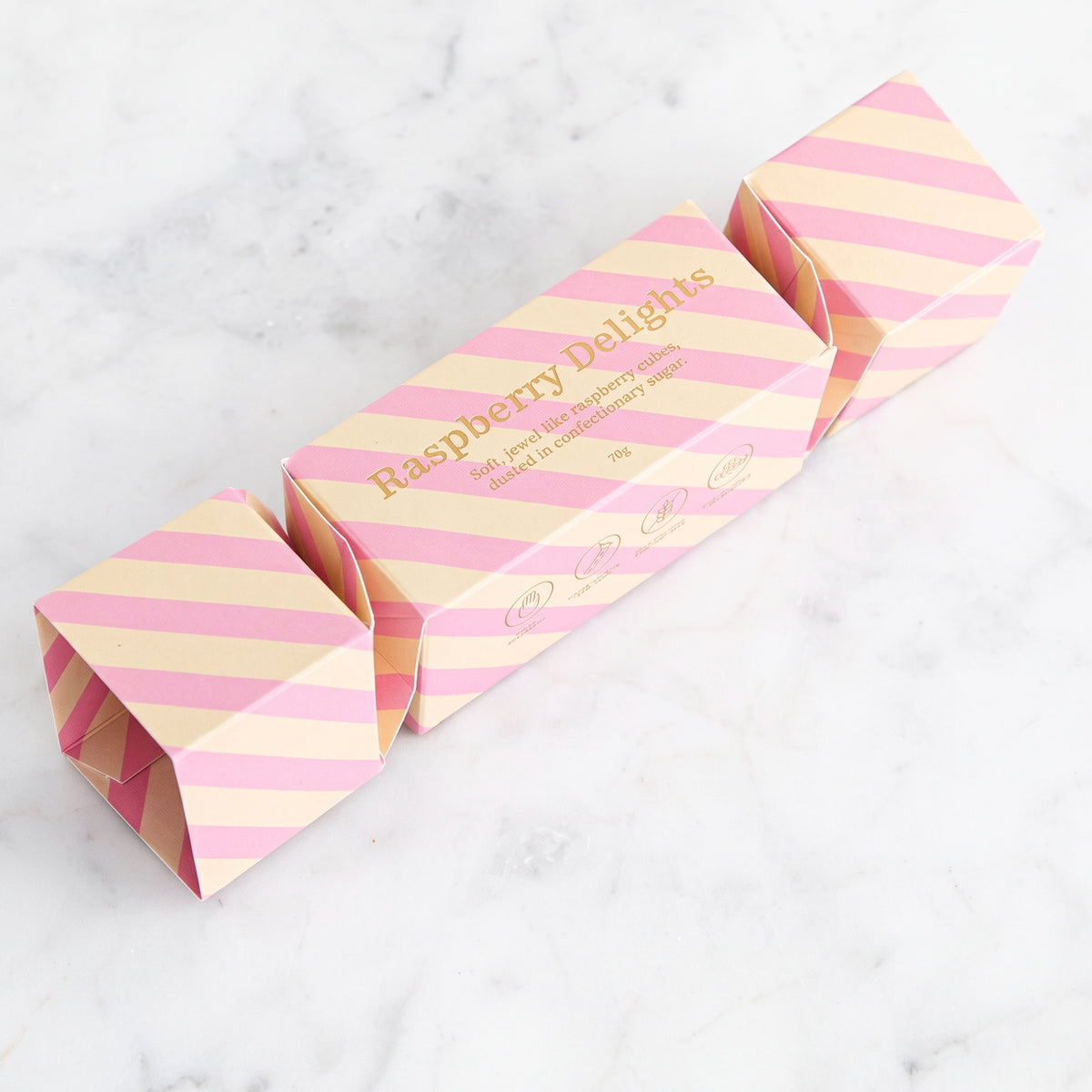 House of Chocolate Raspberry Delights Mini Christmas Cracker