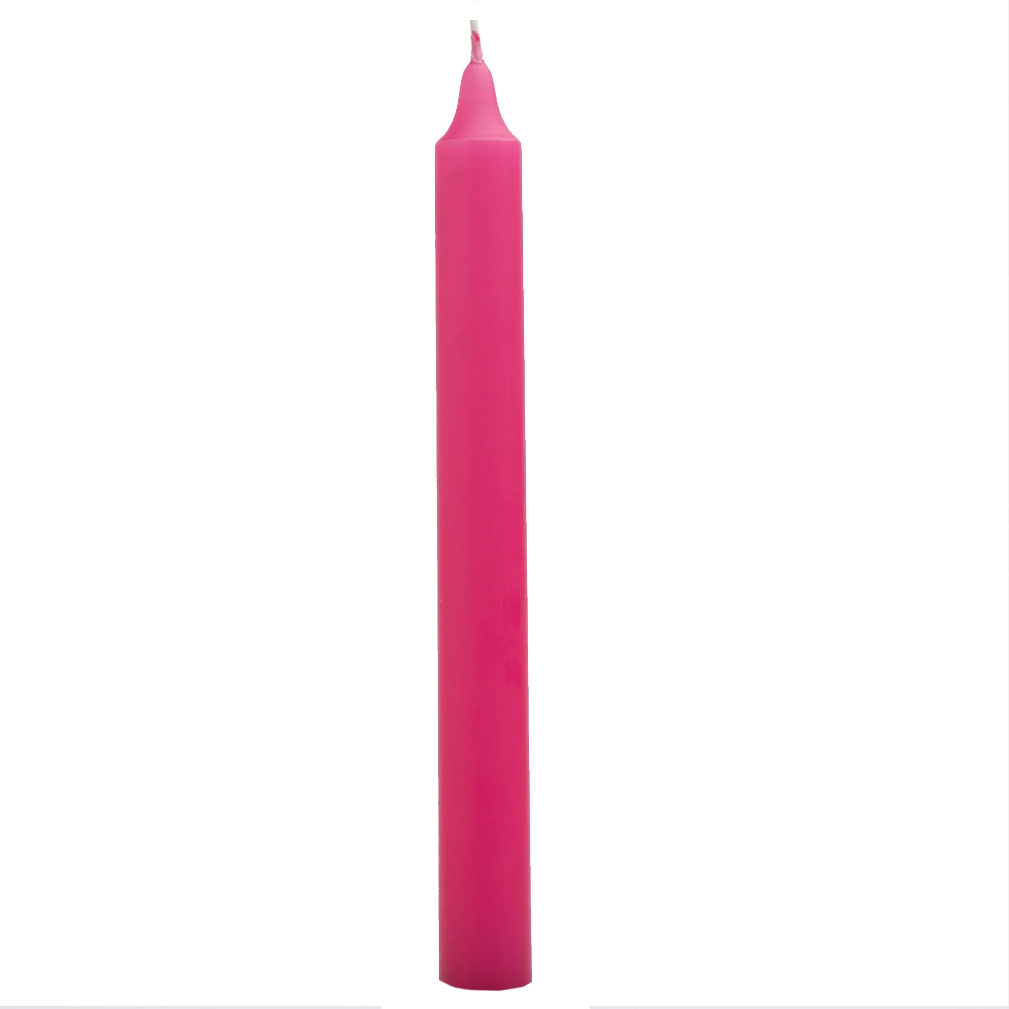 Household Taper Candle in Hot Pink from National Candles, 240mm high, elegant and high-quality design.