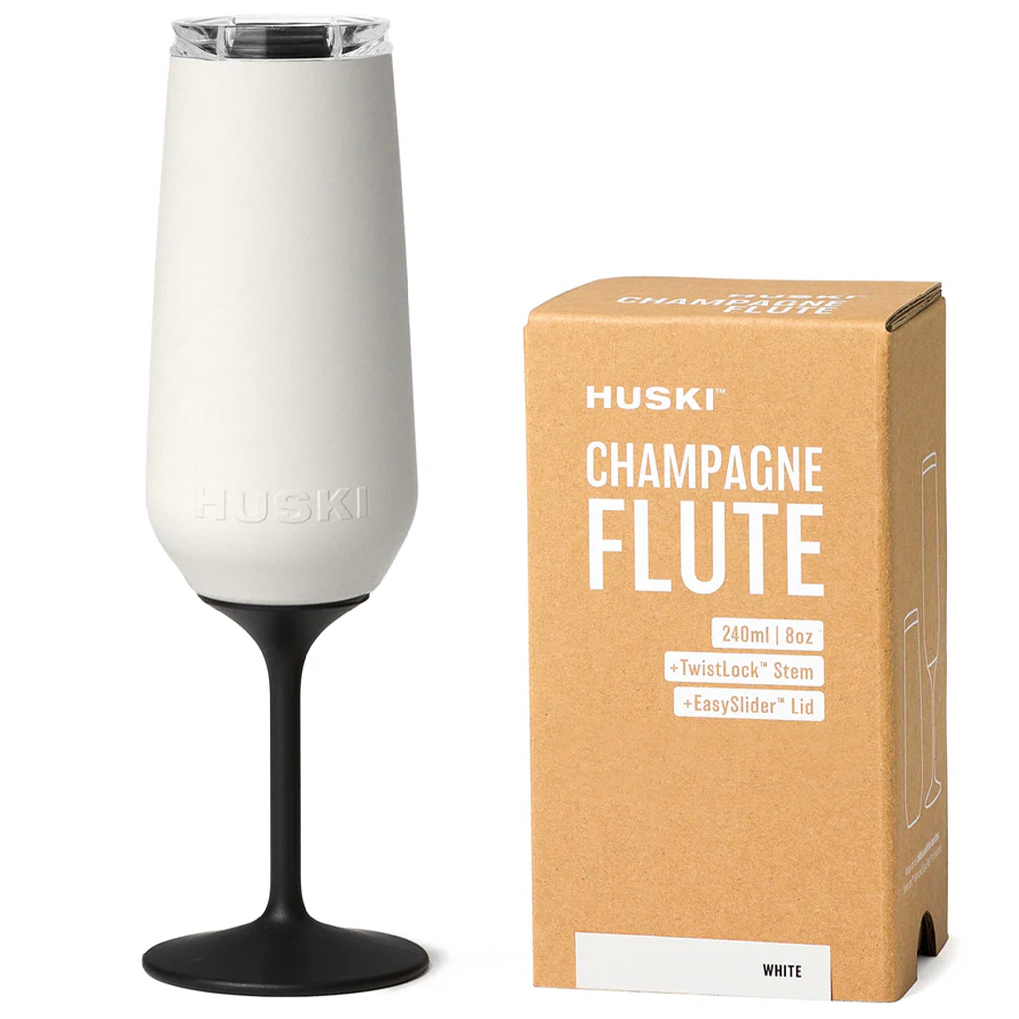 Huski Champagne Flute - White