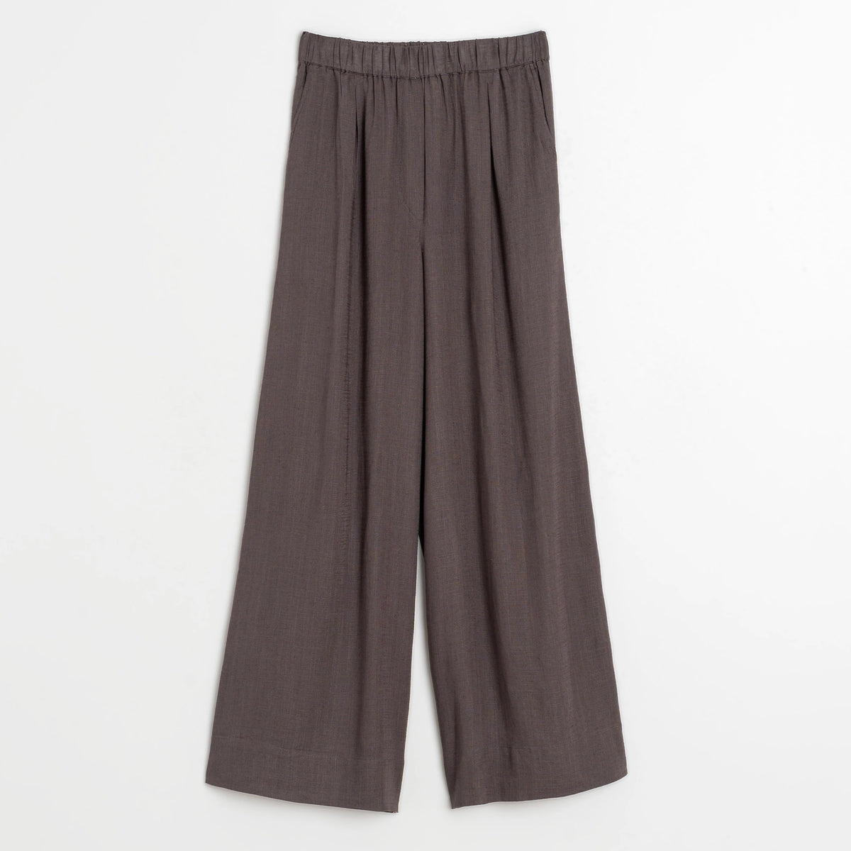 Indi & Cold Flowy Linen Pants - Carbon