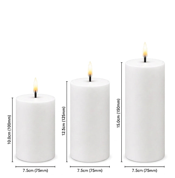 Indoor Rechargeable LED Pillar Candle