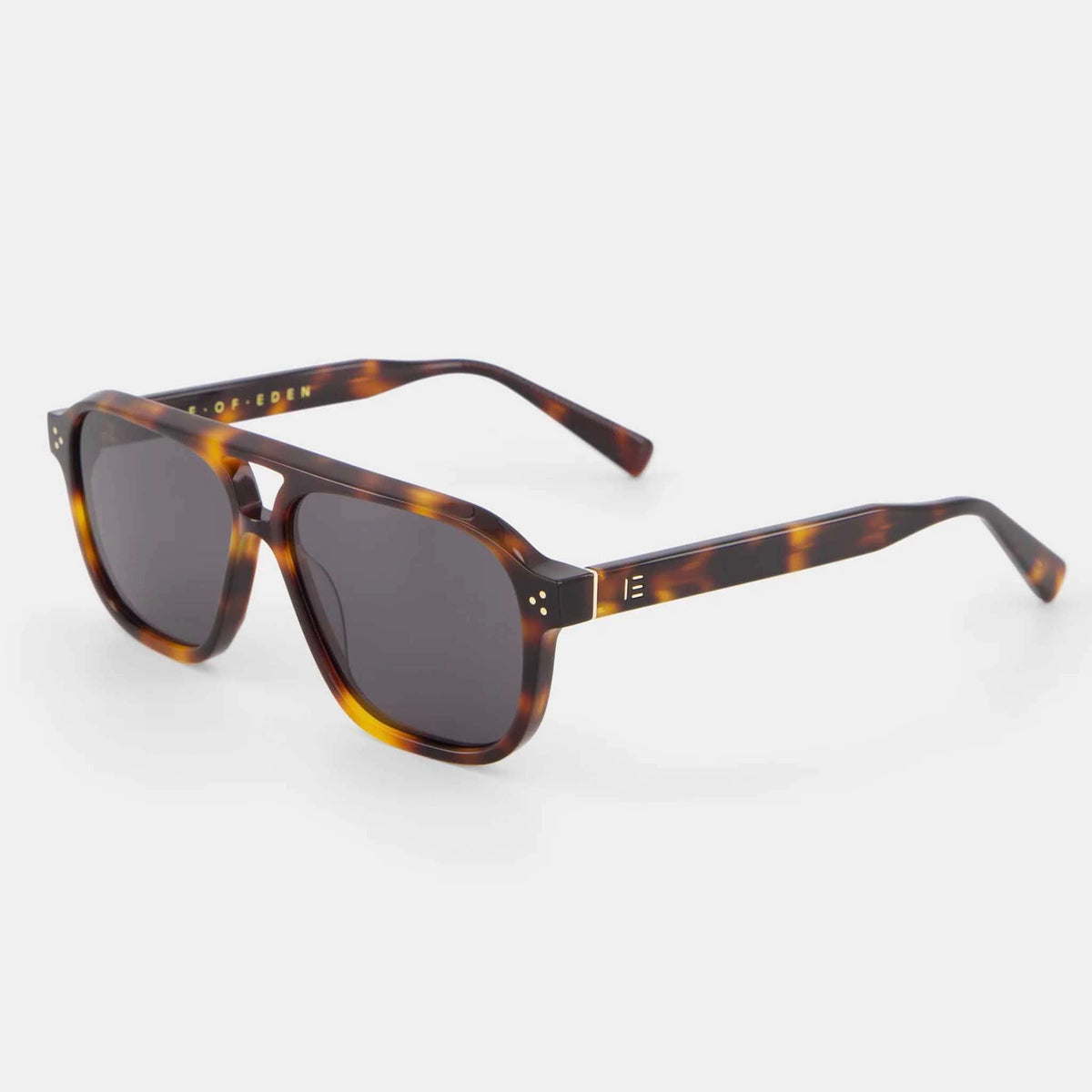 Isle of Eden Sunglasses - Remi Tortoise, modern tortoise aviator sunglasses with bold design and eco-friendly materials.
