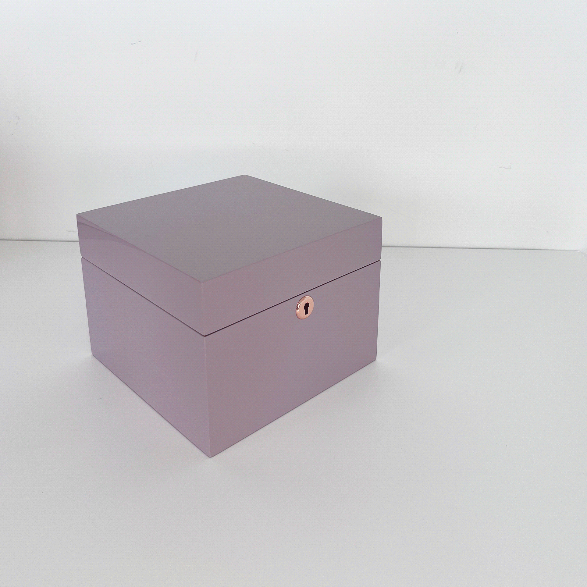 Jewellery Box Lockable Square - Lilac