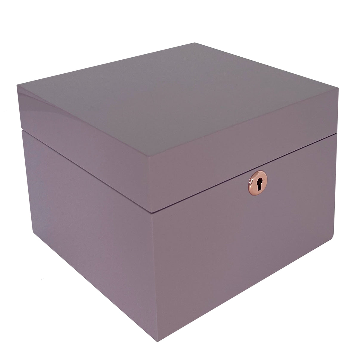 Jewellery Box Lockable Square - Lilac