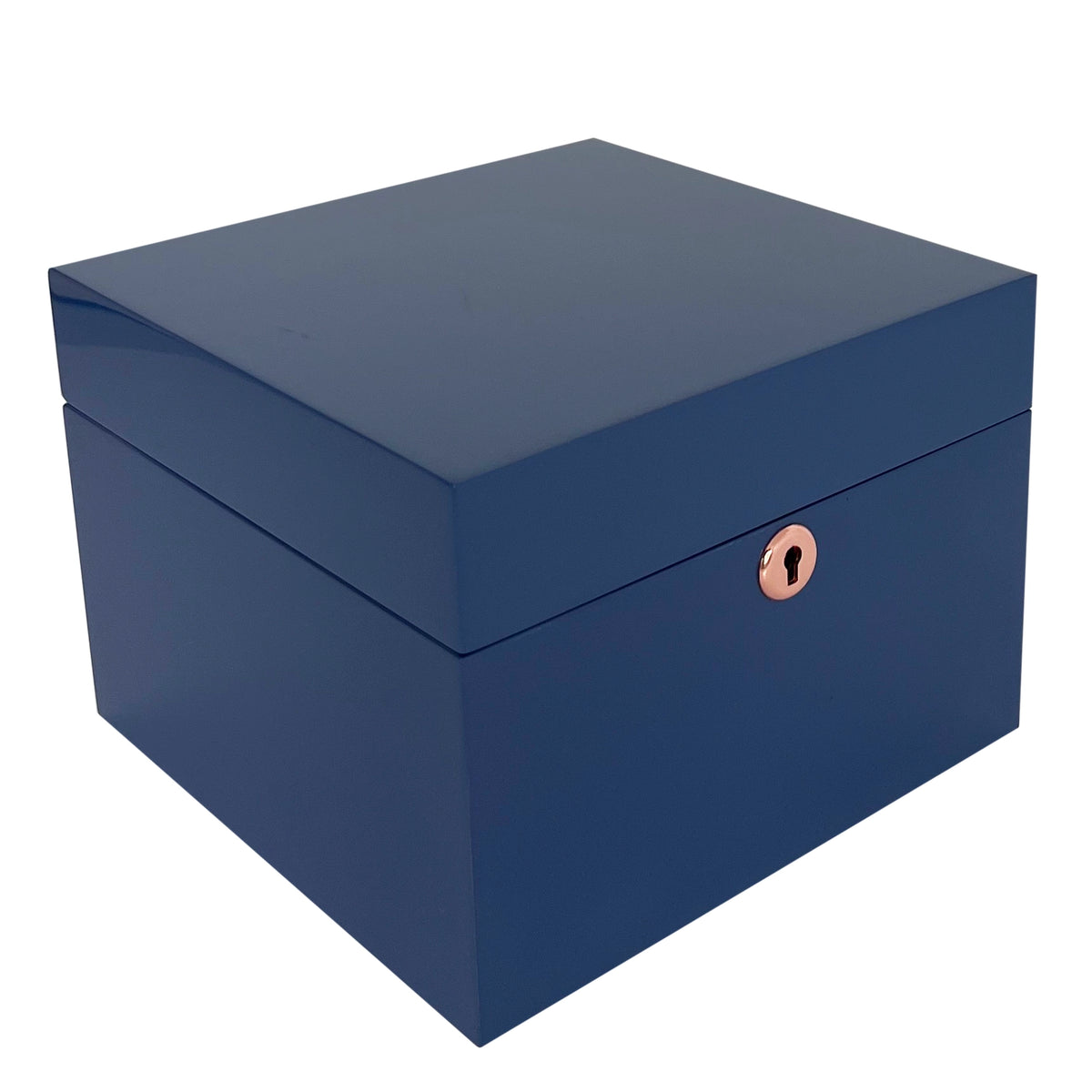 Jewellery Box Lockable Square - Azure