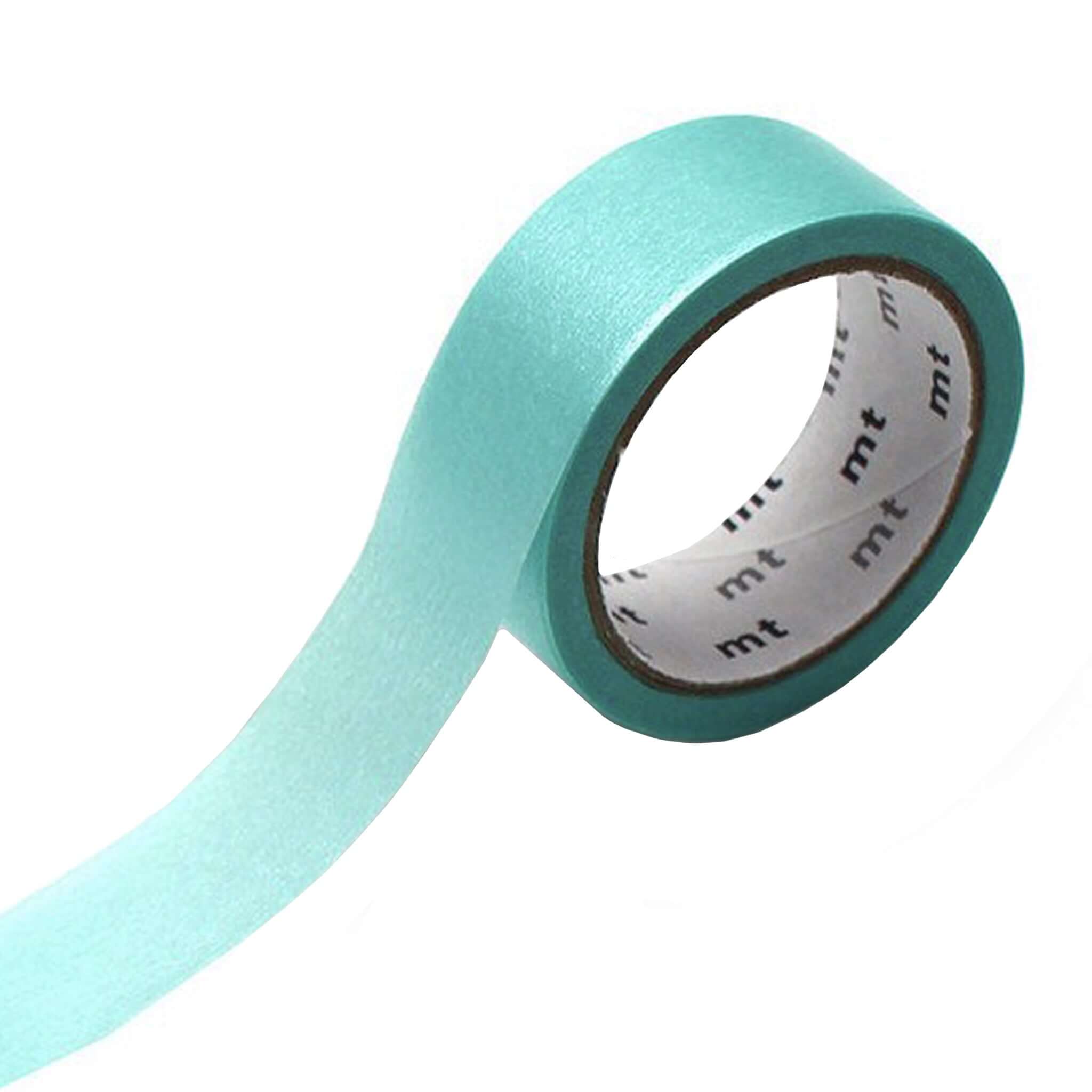 Alt Tag: Kamoi Kakoshi Japan MT Washi Tape - Silky Green masking tape roll for gift wrapping, crafts, sealing envelopes