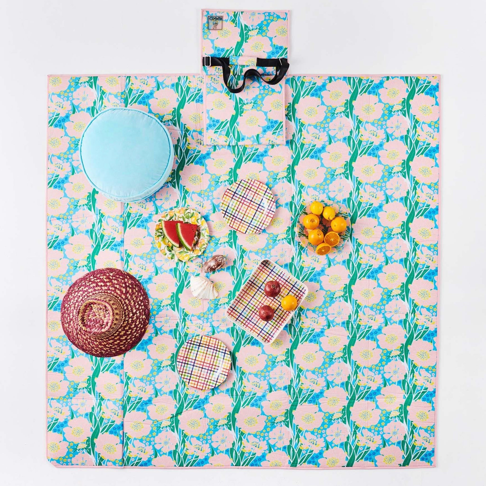 Kip & Co Picnic Mat - Tumbling Flowers - Tea Pea Home