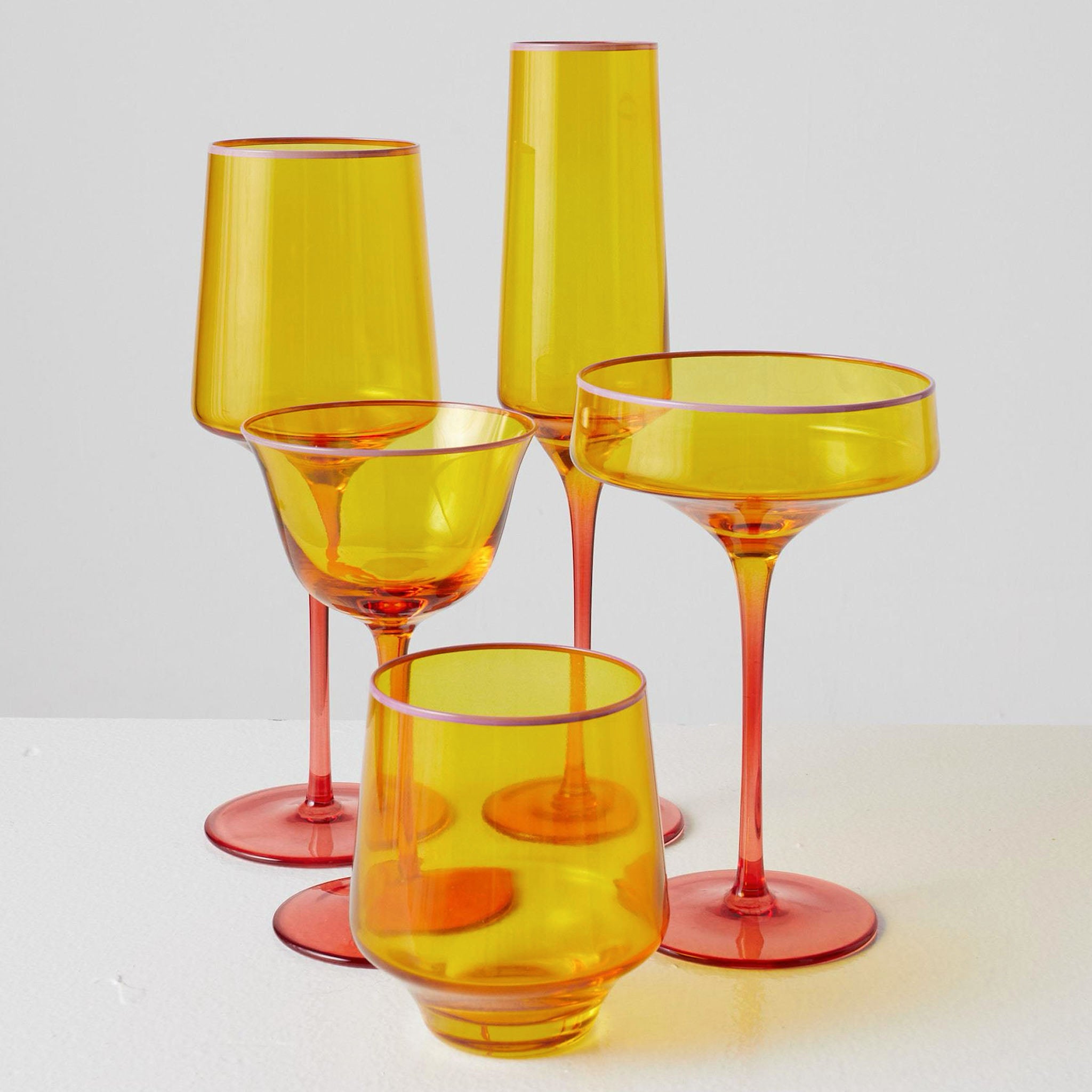 Kip & Co Champagne Glass Set - Tropical Punch