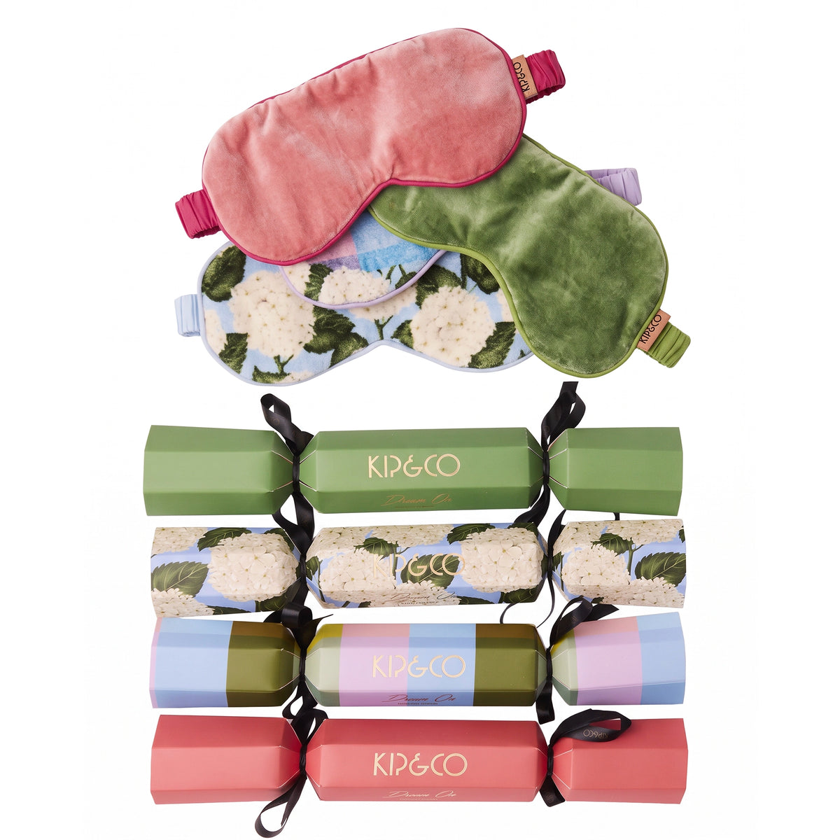 Kip & Co Velvet Bon Bon Eye Mask Set - Christmas Slumber