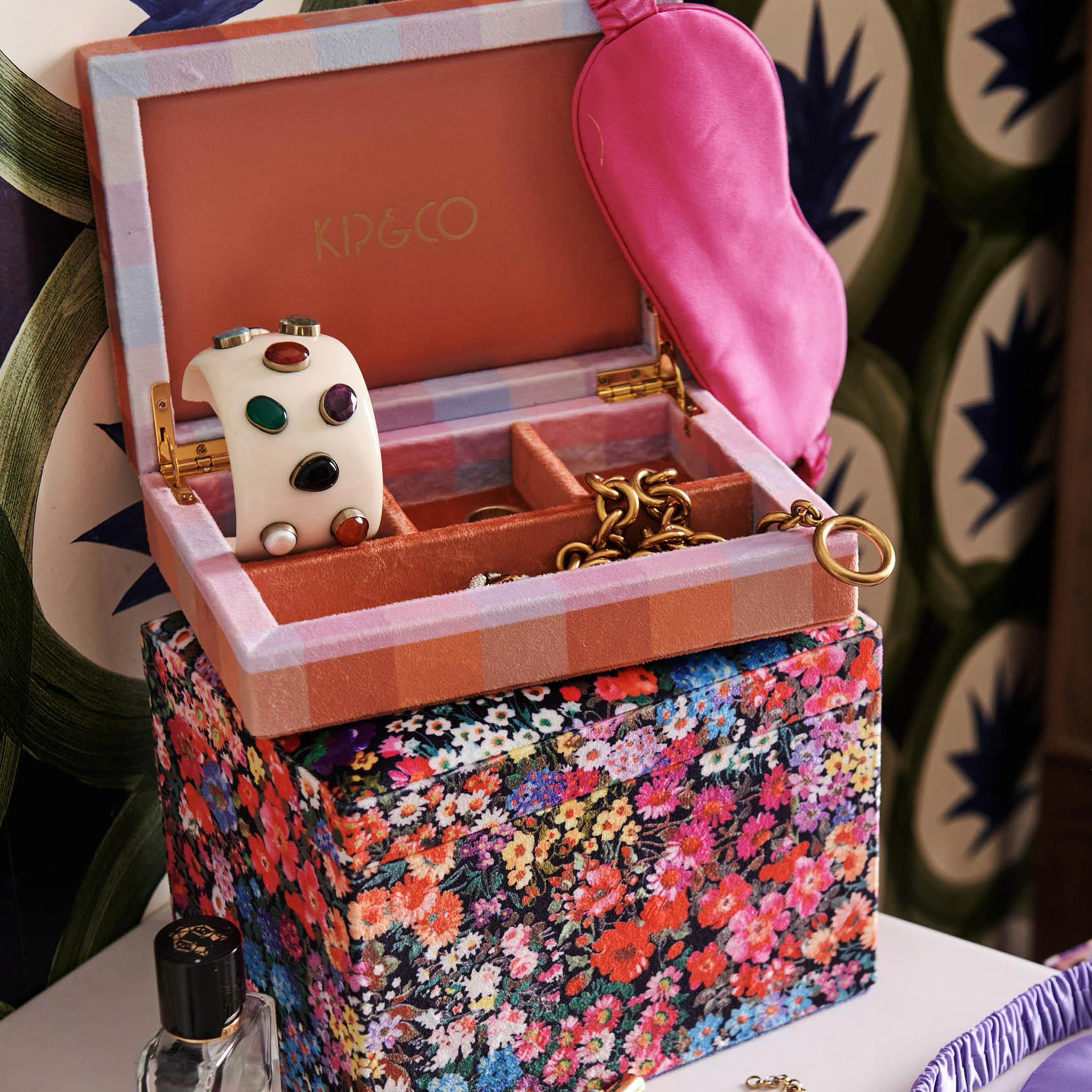 Kip & Co Velvet Jewellery Box Small - Tutti Frutti