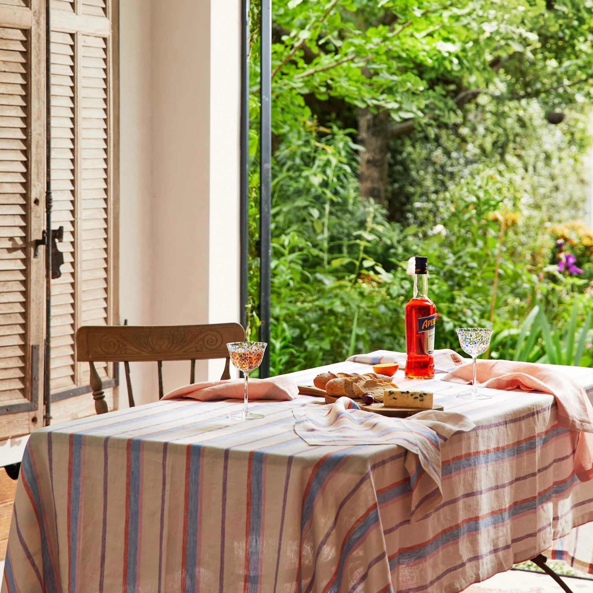 Kip & Co Woven Linen Napkin Set of 4 - Maldives Stripe - Tea Pea Home