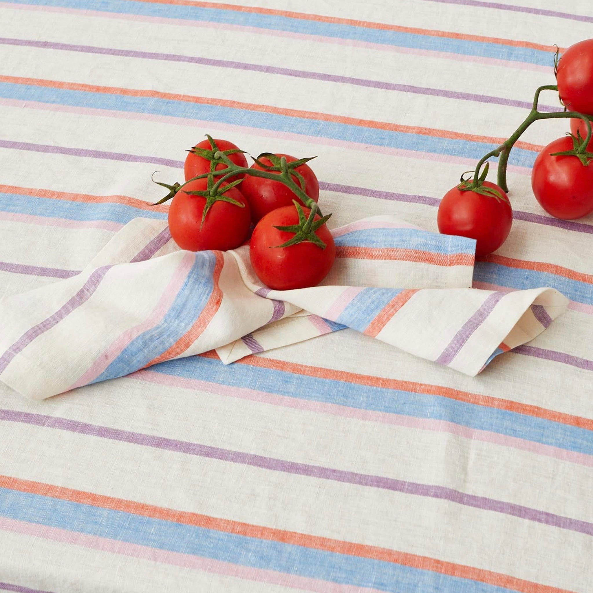 Kip & Co Woven Linen Tablecloth - Maldives Stripe - Tea Pea Home