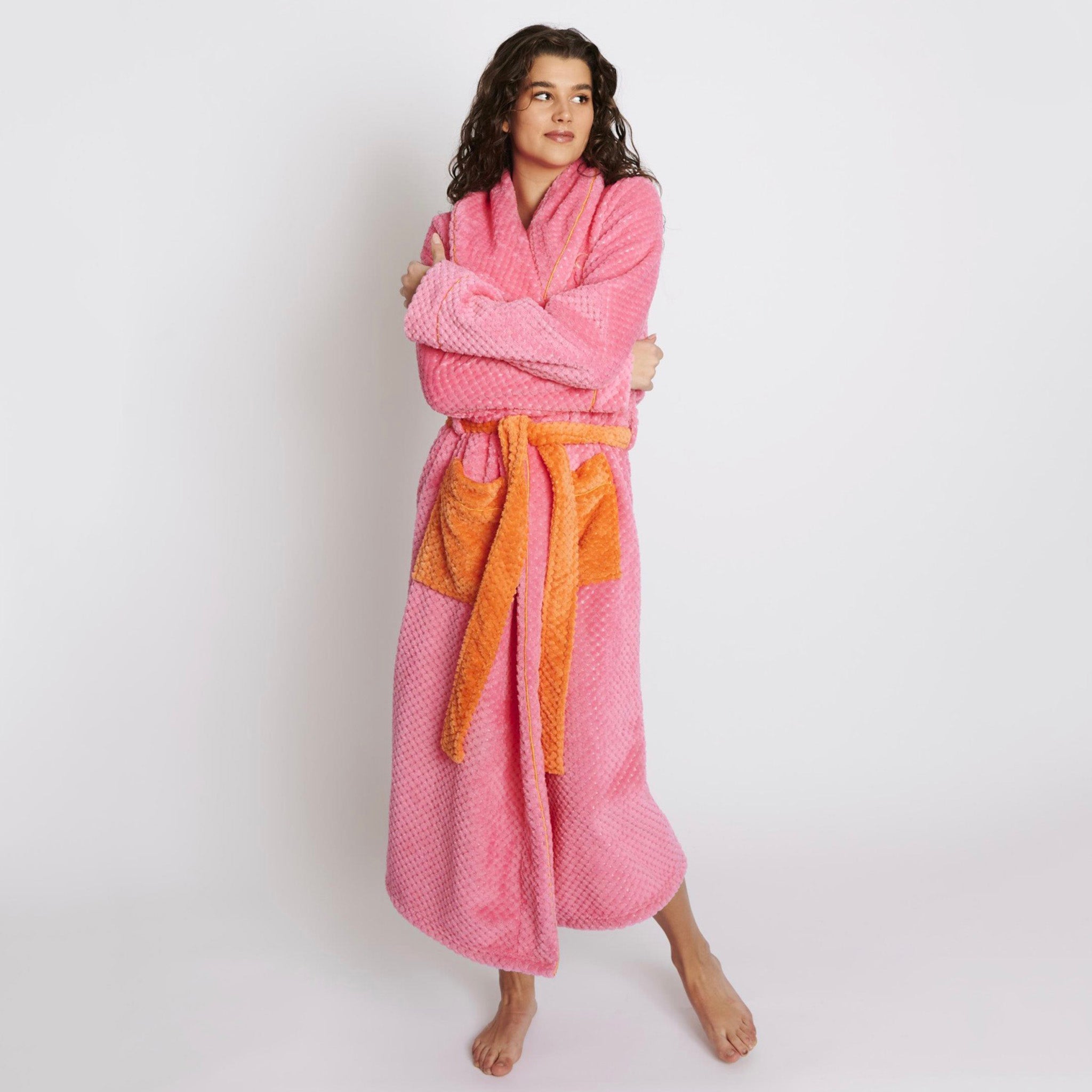 Kip & Co Cosy Robe - Flamingo